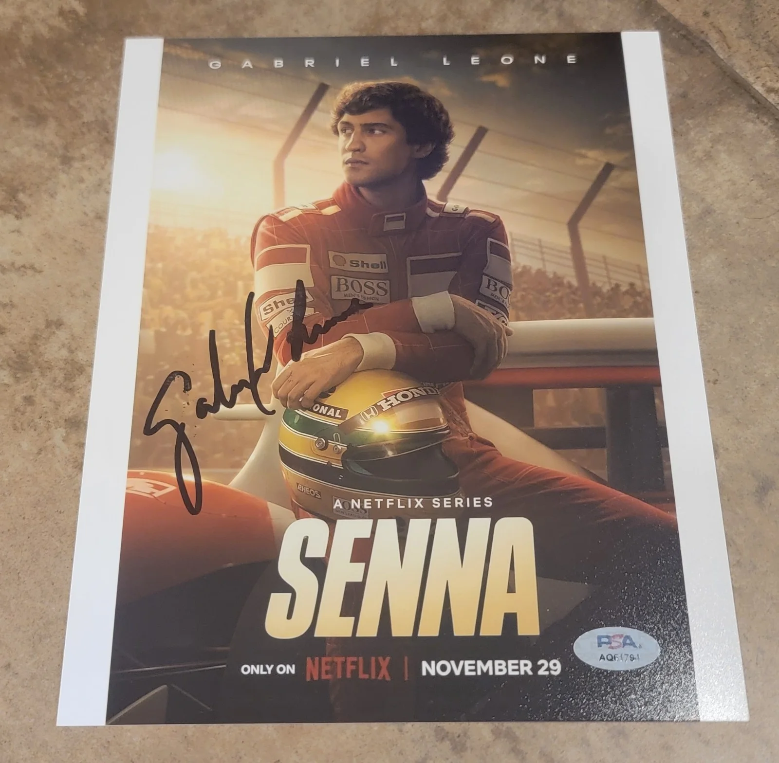 Gabriel Leone — Gabriel Leone signed 8x10 photo PSA DNA autograph Senna poster image