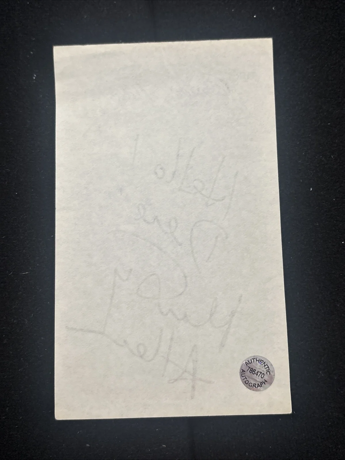 Marty Allen Signed Cut Comedian Hologram COA AM Outlet, image 2
