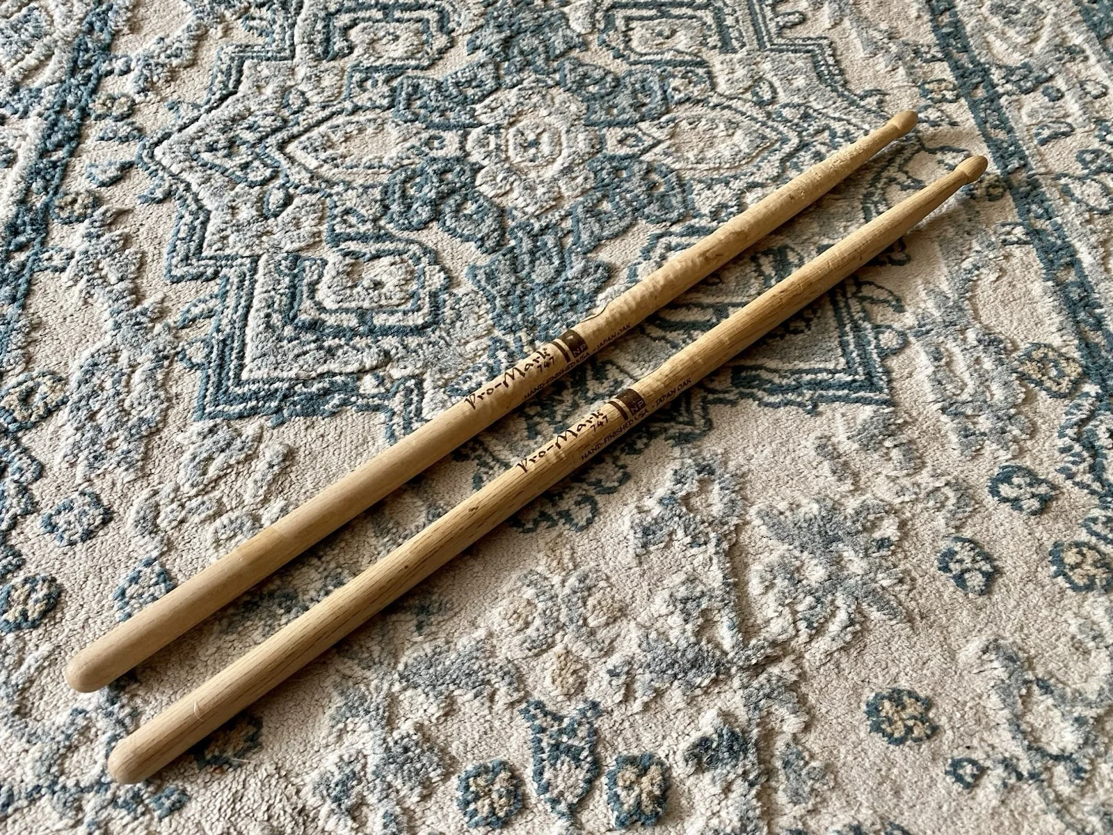 Neil Peart Rush Time Machine Tour Pro-Mark 747 USED (((NP))) Drum Sticks!!!!!!, изображение 4