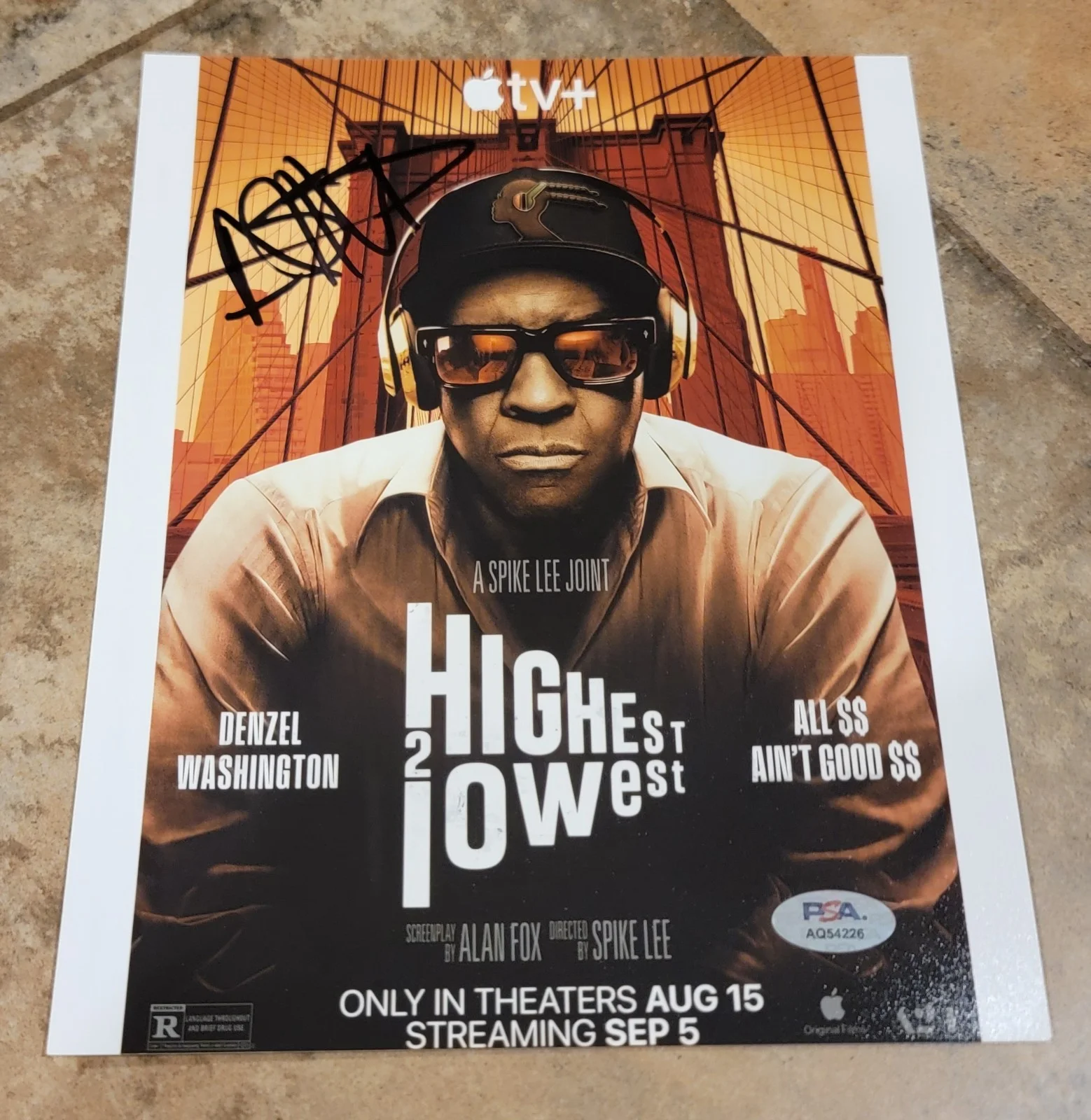 A$AP Rocky — A$AP Rocky signed 8x10 photo PSA DNA autograph Highest 2 Lowest ASAP