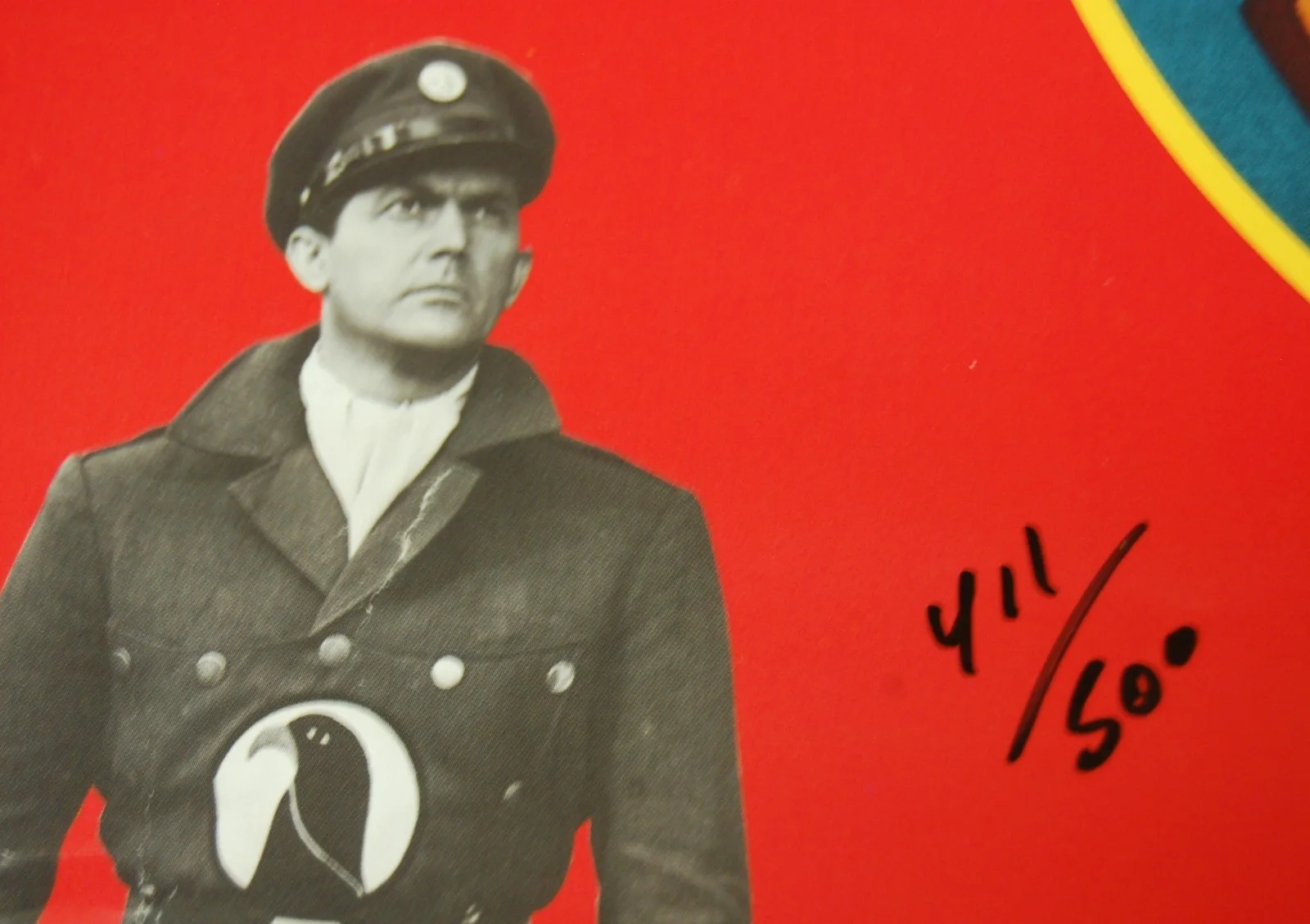 KIRK ALYN — "SUPERMAN -BLACKHAWK" ( KIRK ALYN) AUTOGRAPHED POSTER & STILL PHOTO FROM SERIAL, image 4