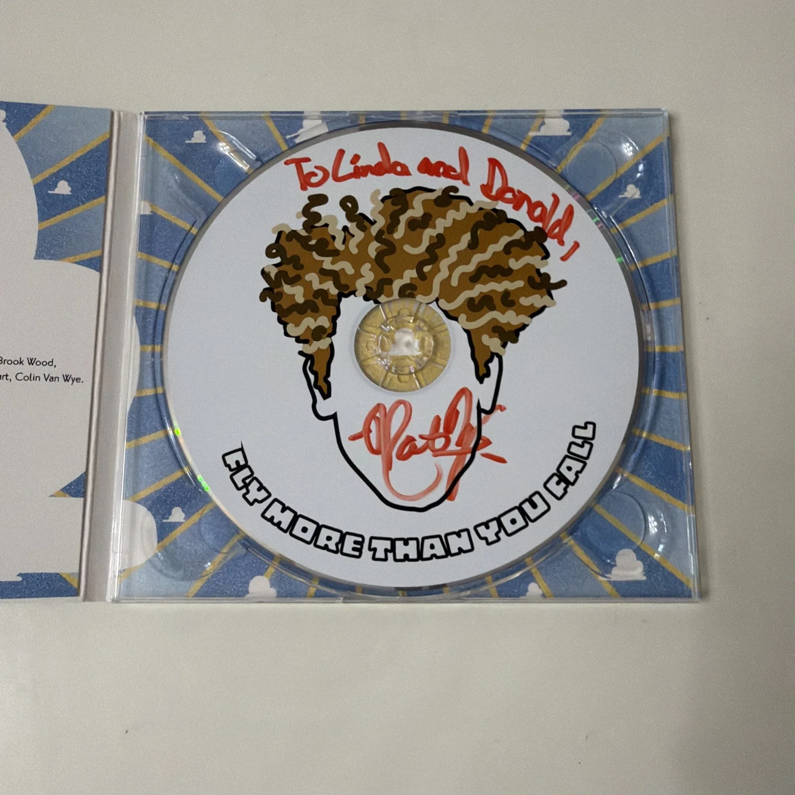 Nat Zegree Fly More Than Your Fall Autograph Signed CD 2016 Great Condition, image 3