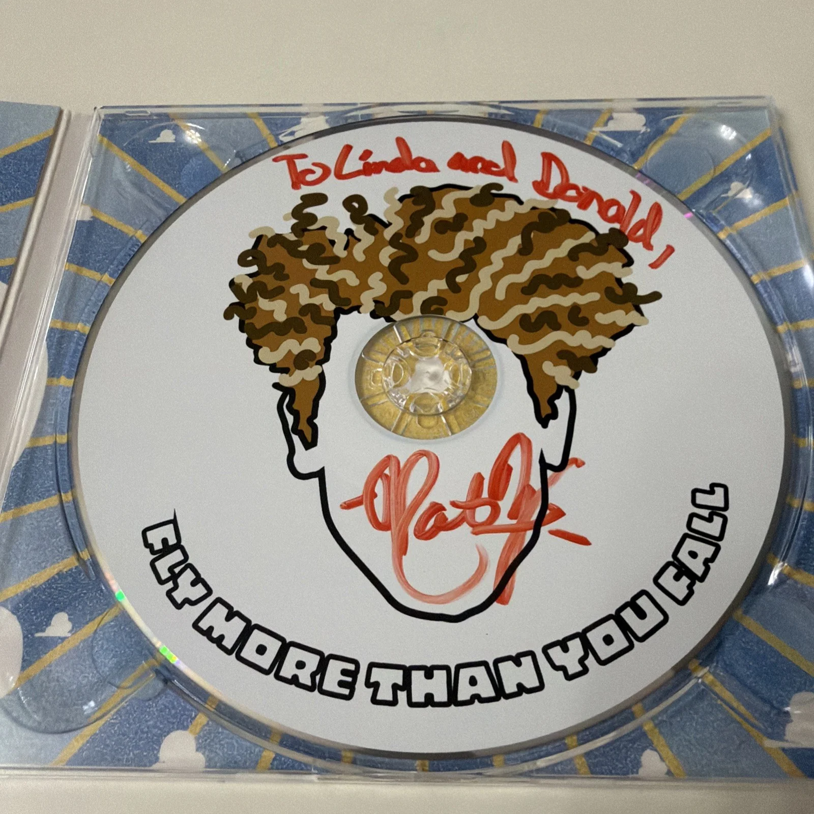 Nat Zegree Fly More Than Your Fall Autograph Signed CD 2016 Great Condition, image 4