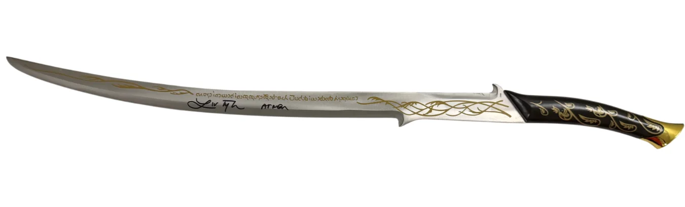 Liv Tyler — Liv Tyler Signed Arwen Hadafang Sword Prop Lord of the Rings Beckett Witness, изображение 4