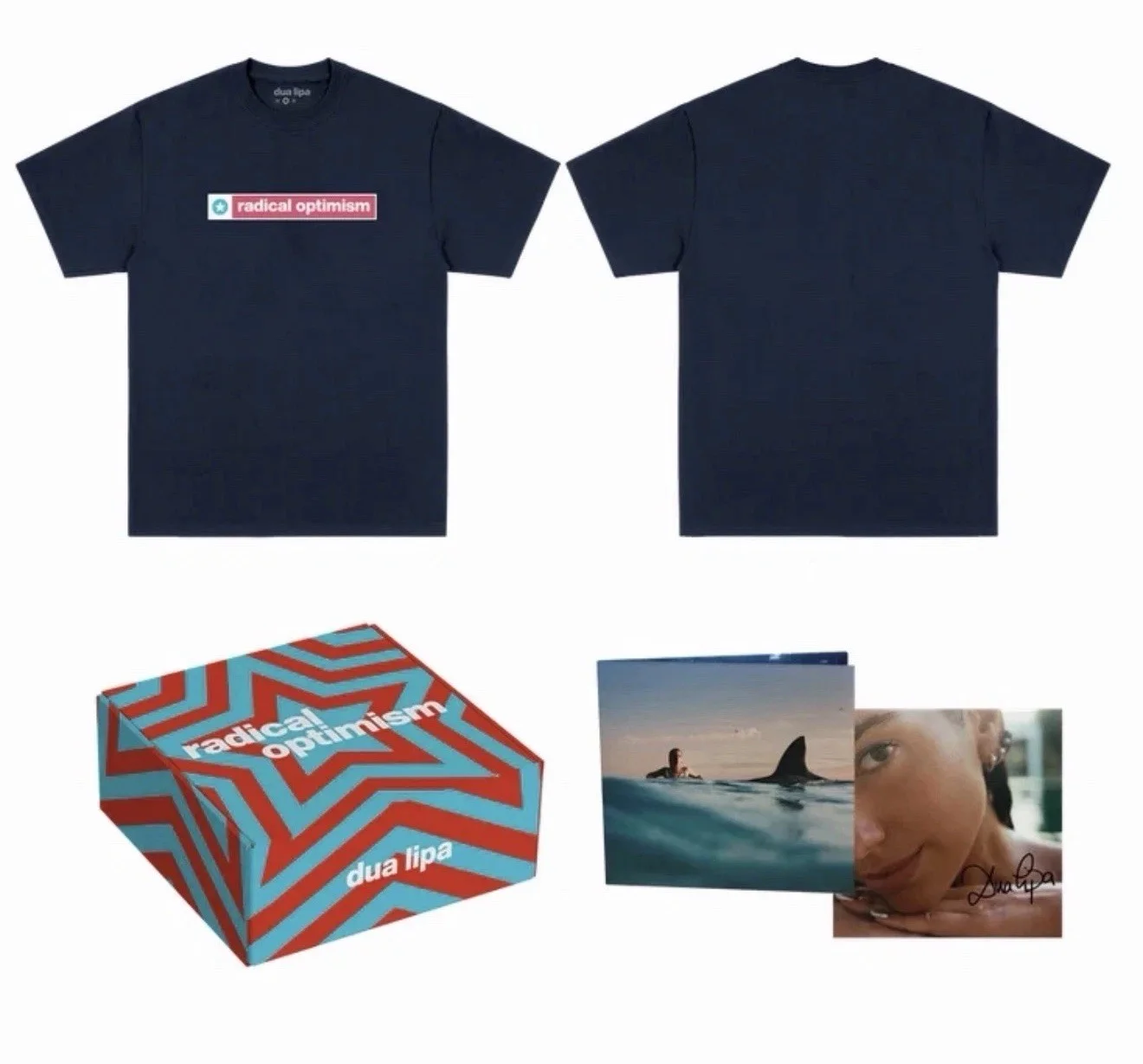 Dua Lipa Signed Art Card Box Set Radical Optimism, Large T-Shirt & CD, изображение 4