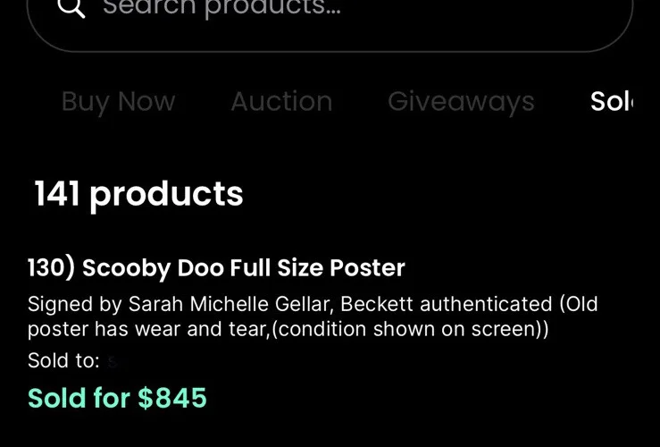 Sarah Michelle Gellar — Sarah Michelle Gellar Signed Full Size Scooby Doo Movie Poster Autograph BECKETT, image 3