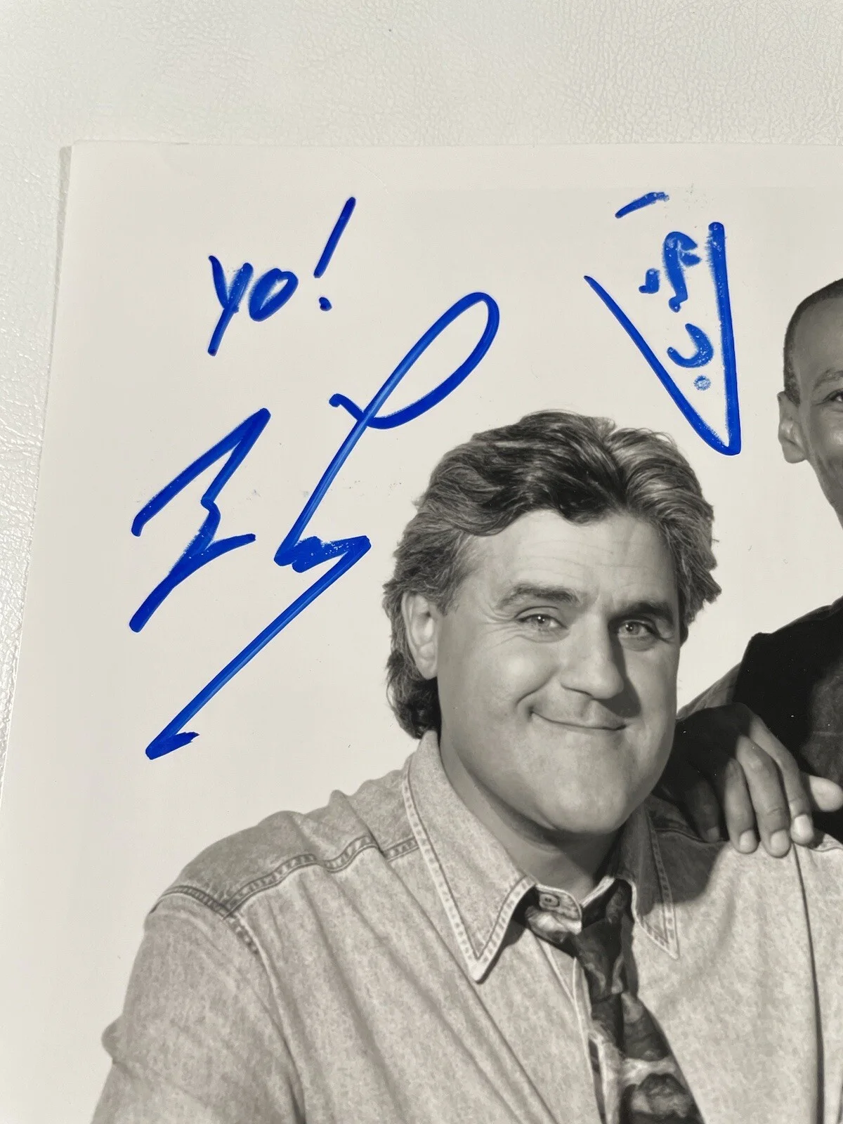 Jay Leno — Vtg Jay Leno And Kevin Eubanks Signed Photo Print The Tonight Show Autographed, image 3