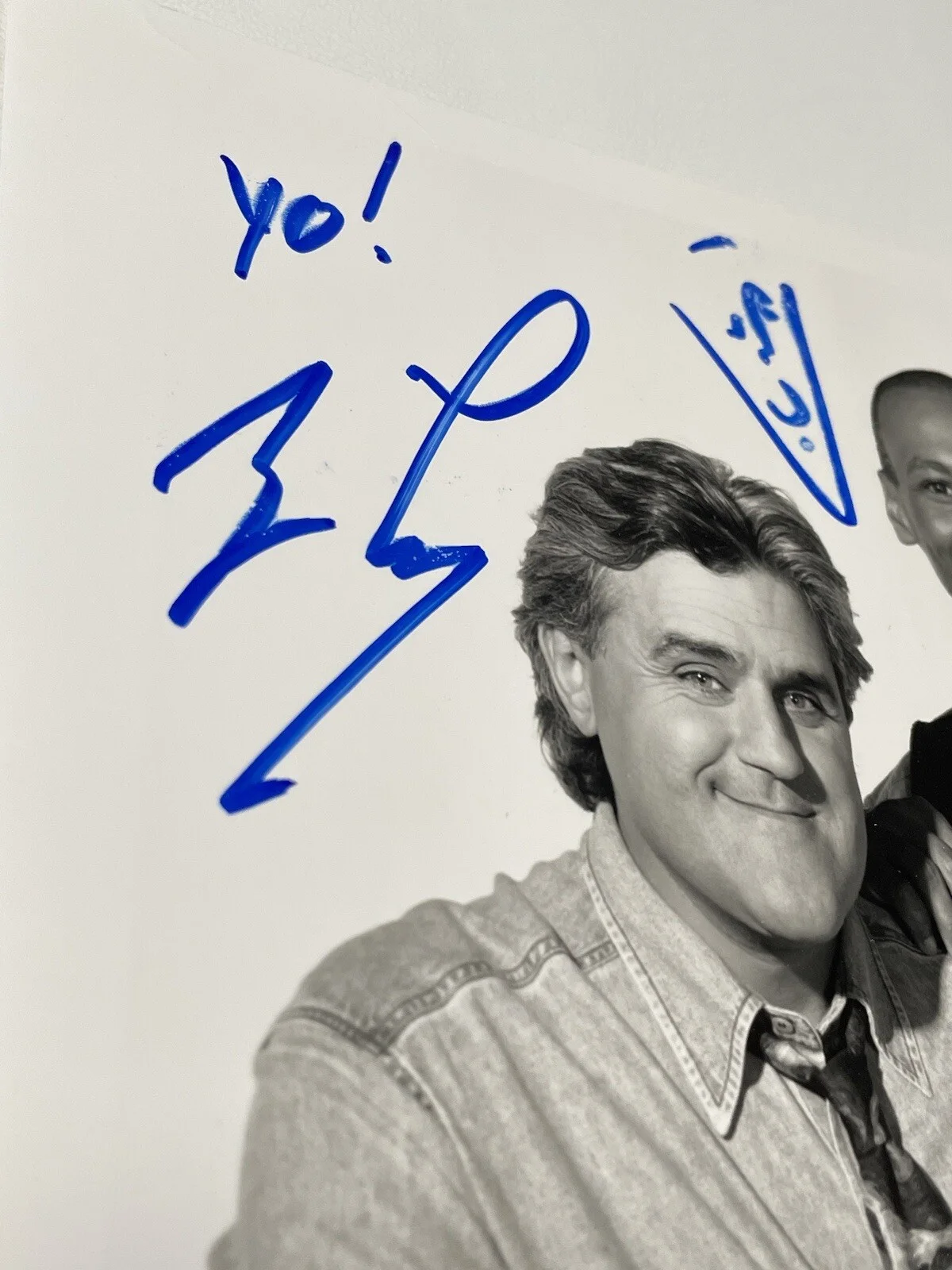 Jay Leno — Vtg Jay Leno And Kevin Eubanks Signed Photo Print The Tonight Show Autographed, image 5