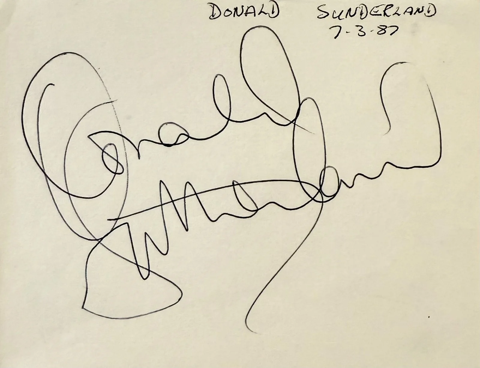Donald Sutherland — DONALD SUTHERLAND Autograph Signed 4x5 ALBUM PAGE KELLY'S HEROES THE DIRTY DOZEN, изображение 3