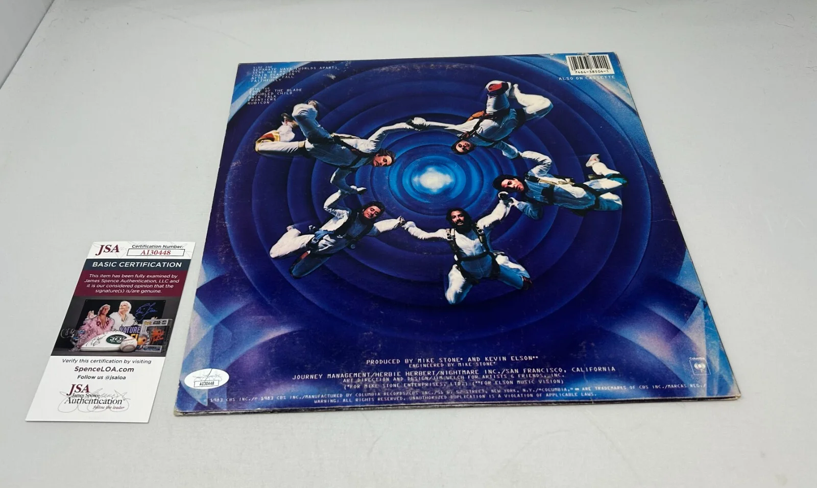 Journey signed Frontiers Album JSA COA (Neal Schon, Cain, Smith, Valory), изображение 2