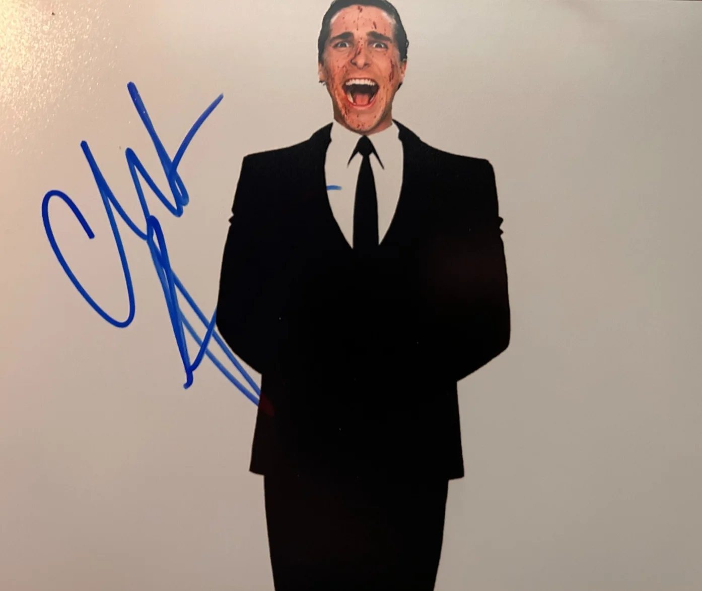 Christian Bale — Christian Bale Signed 8x10" AMERICAN PSYCHO Original Authentic Autograph w/COA, image 3