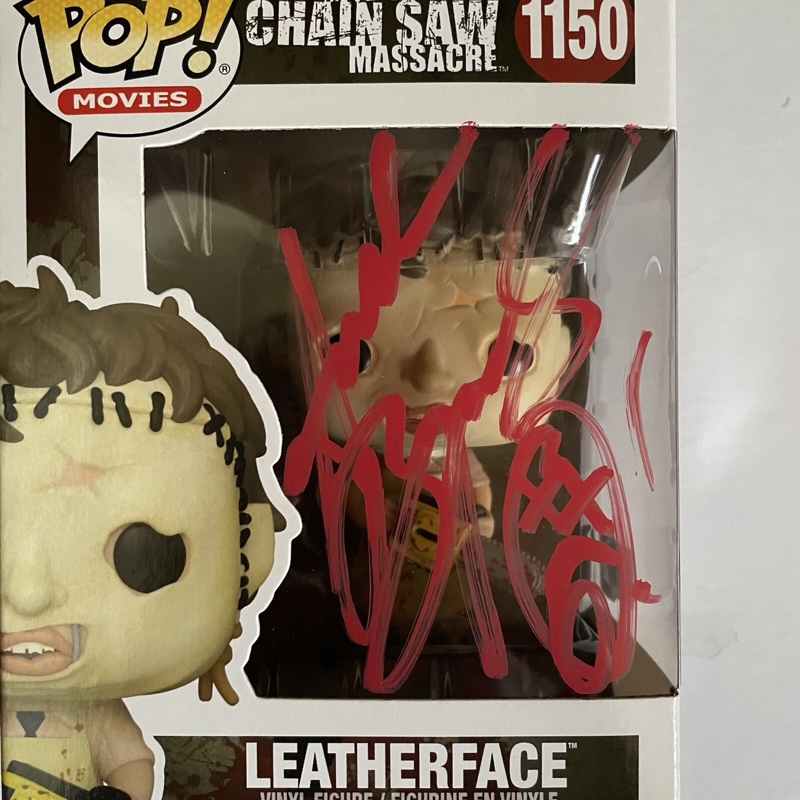 Andrew Bryniarski — Andrew Bryniarski Signed Leatherface Funko Pop! OC COA, image 2