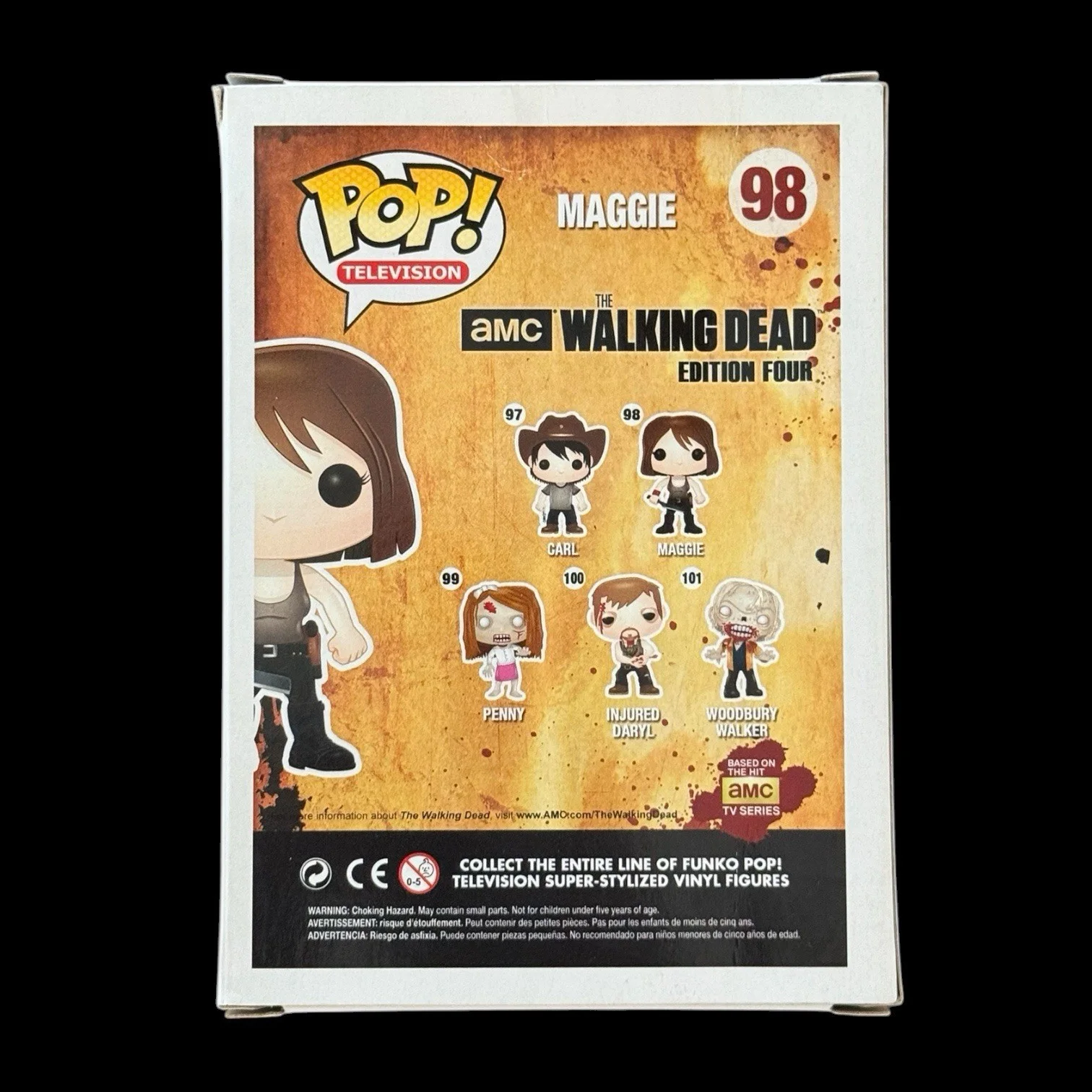 Lauren Cohan Signed Maggie Funko Pop #98 PSA/DNA COA Autograph The Walking Dead, image 3