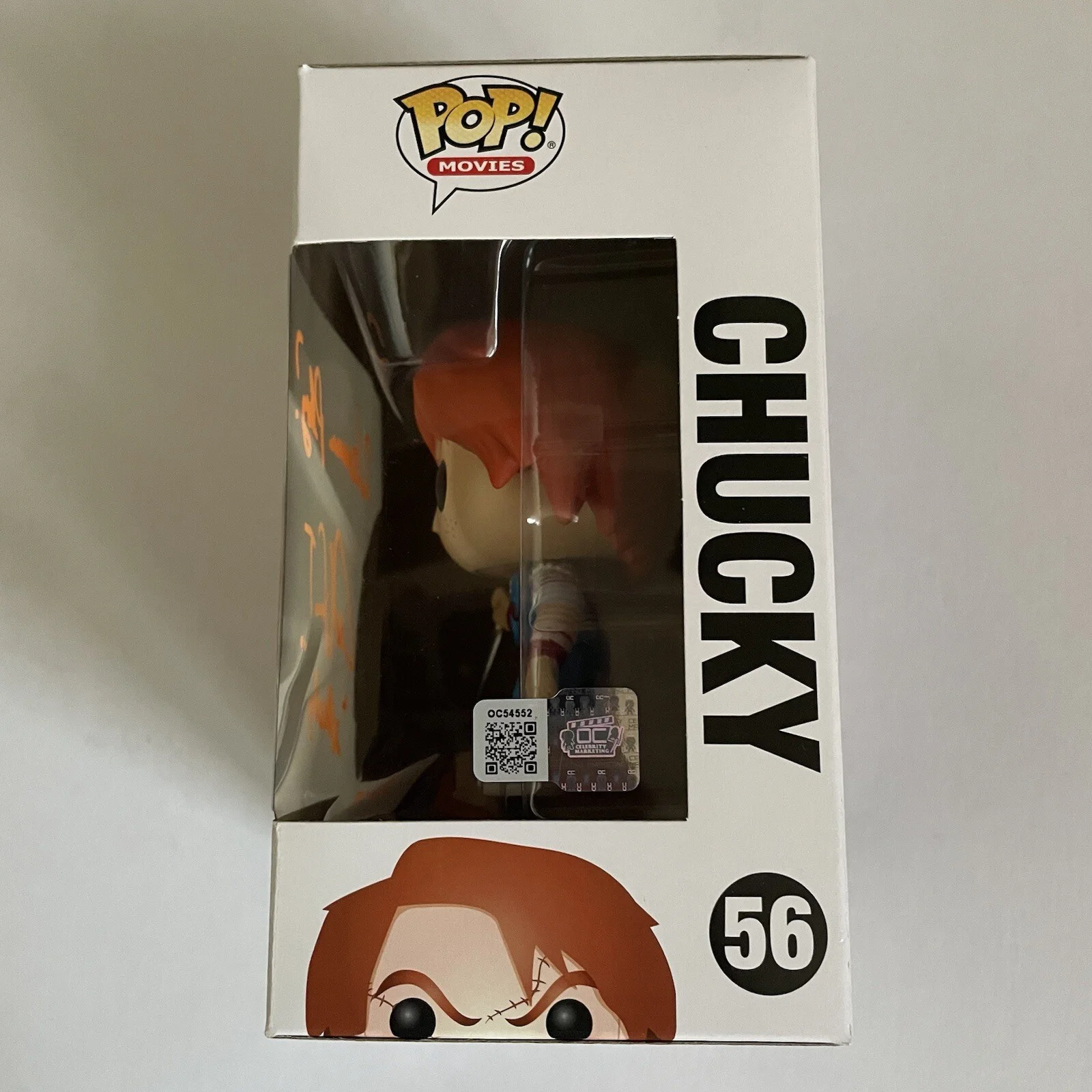 Alex Vincent — Alex Vincent Signed Chucky Funko Pop 56 & Quote Child’s Play, image 2