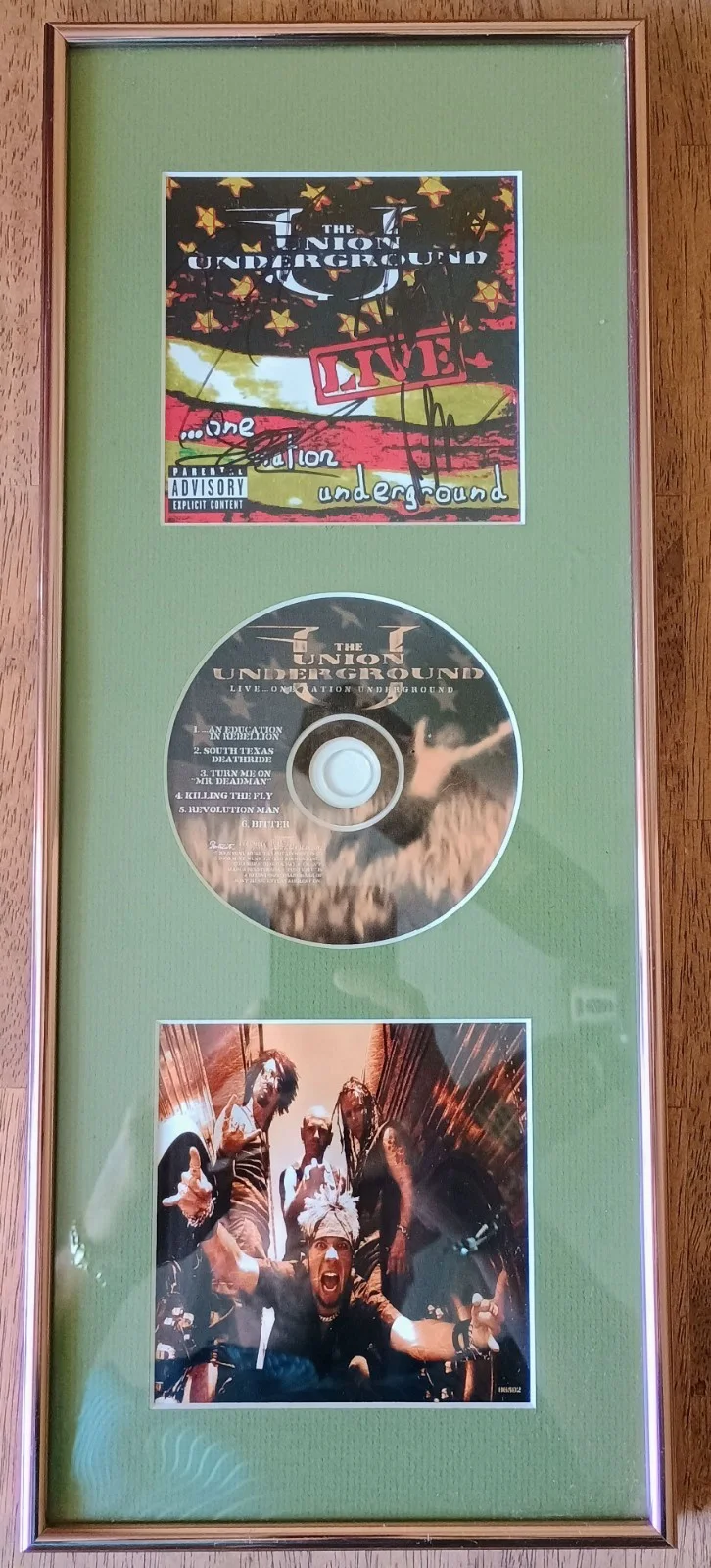 The Union Underground "One Nation Underground" Live Autographed Framed CD, image 3