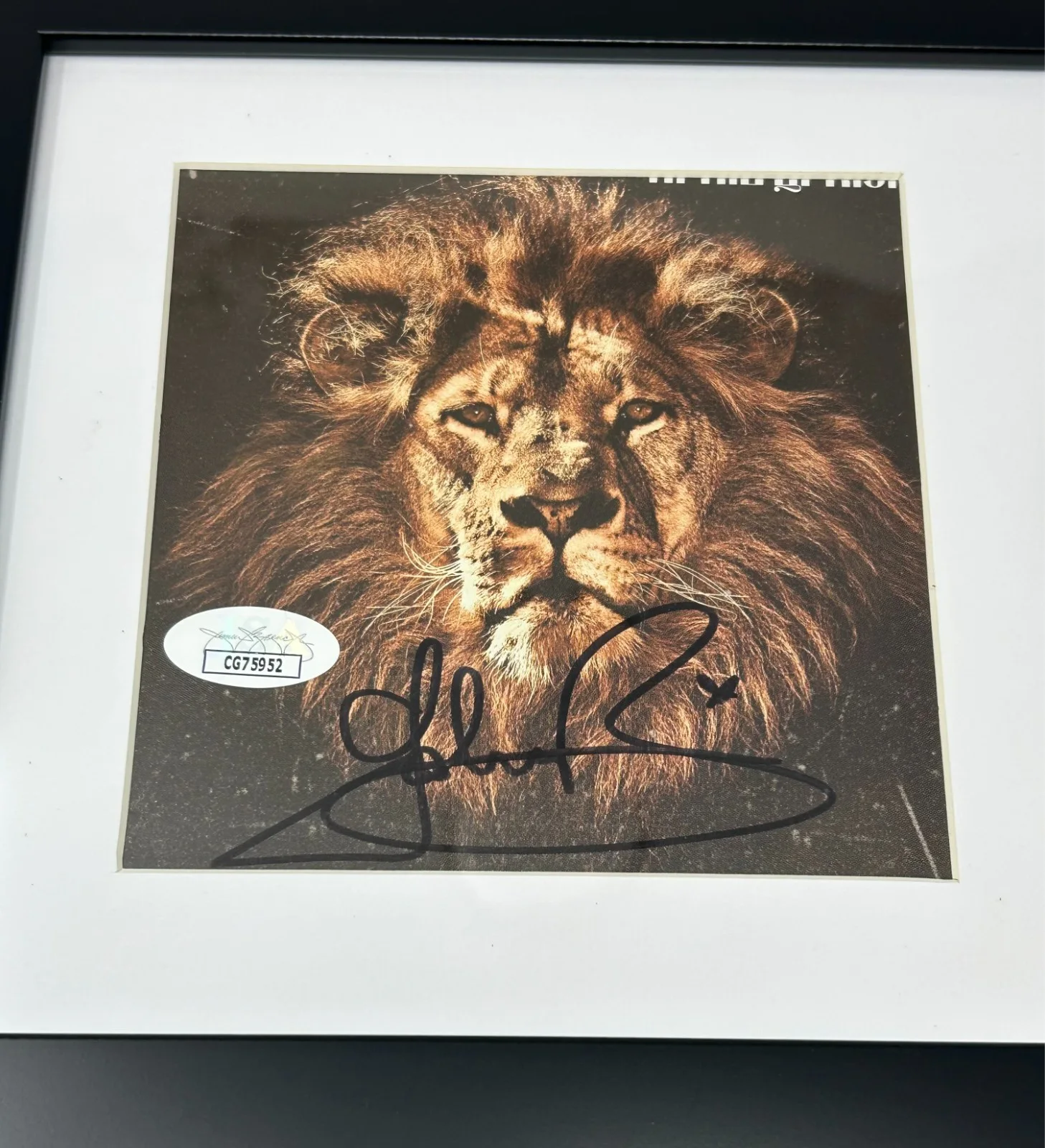 John Butler signed April Uprising CD Cover Framed JSA COA, image 2