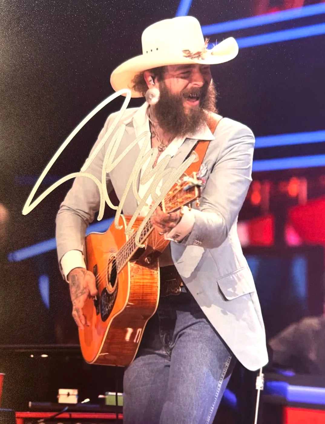 POST MALONE Signed Original 8x10" Authentic Autograph w/COA Certificate, image 3
