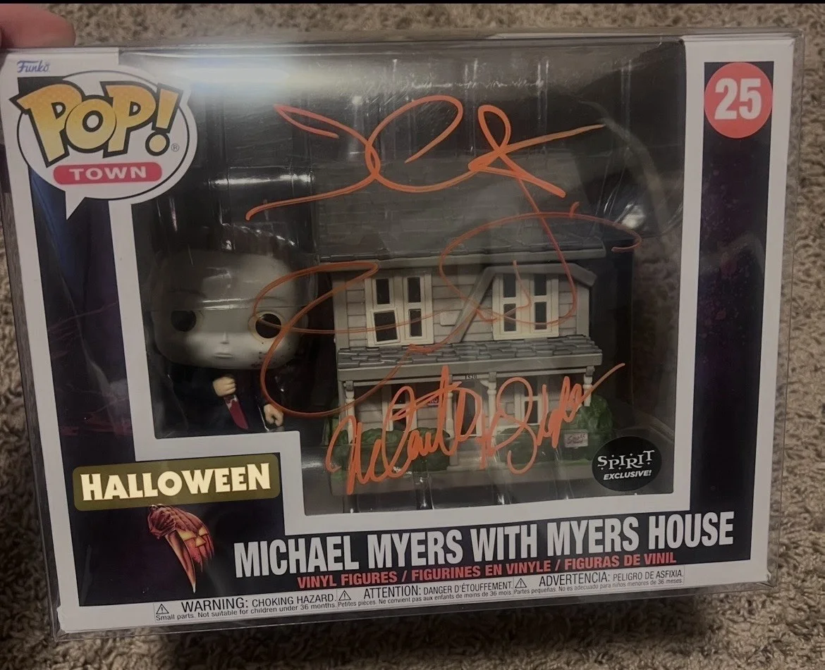 Jamie Lee Curtis — Jamie Lee Curtis John Carpenter Nick Castle Signed Halloween Funko Pop JSA, изображение 2