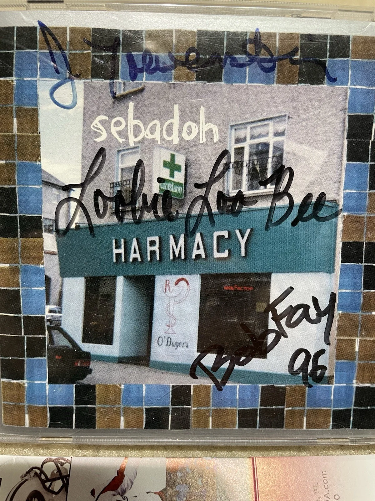 Sebadoh Harmacy CD Signed by Lou Barlow, Jason Loewenstein & Bob Fay JSA COA, image 2