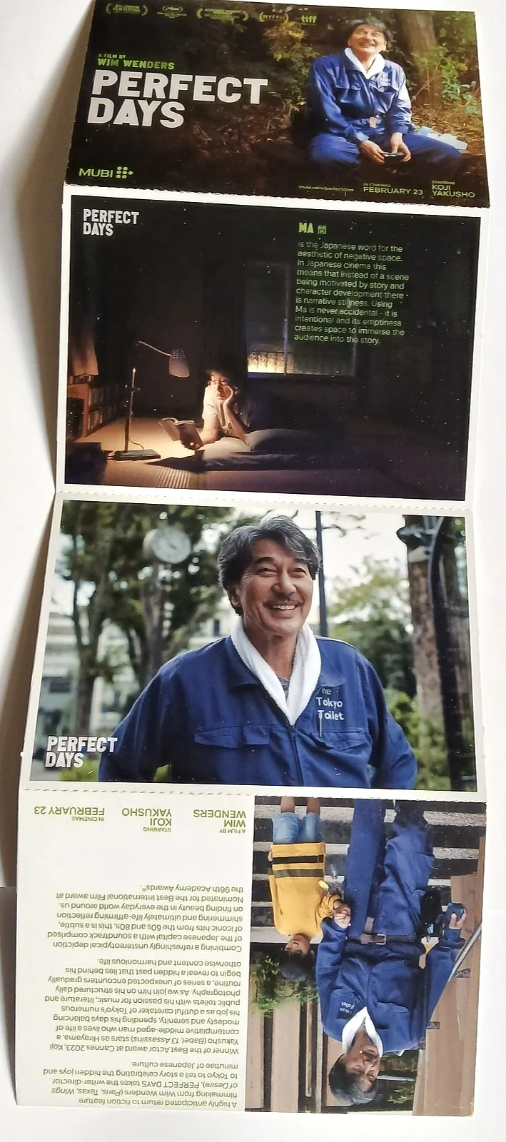 Perfect Days Film Movie Postcard set of 4 - Wim Wenders Koji Yakusho, изображение 3