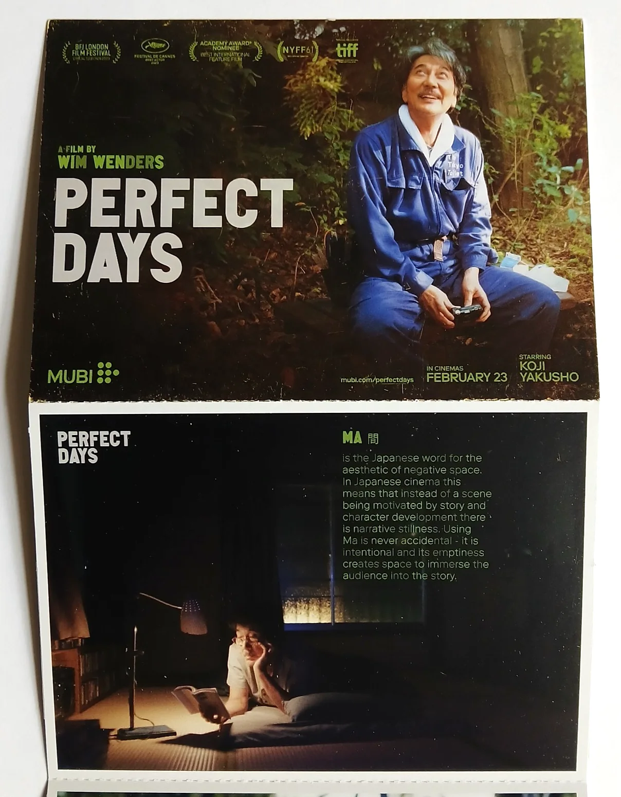 Perfect Days Film Movie Postcard set of 4 - Wim Wenders Koji Yakusho, изображение 4
