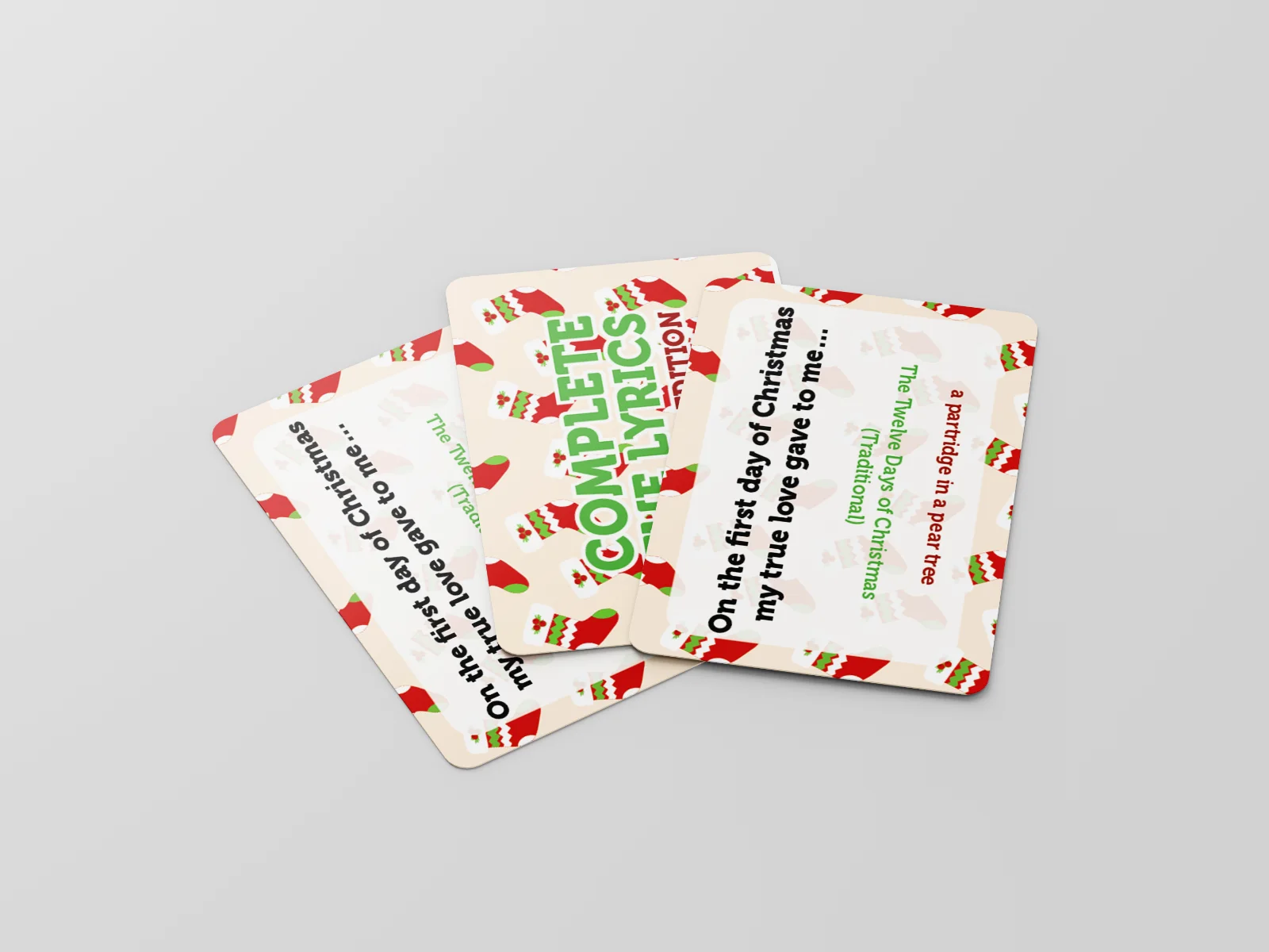 Complete The Lyrics Christmas Edition – Festive Song Trivia Party Game, image 4