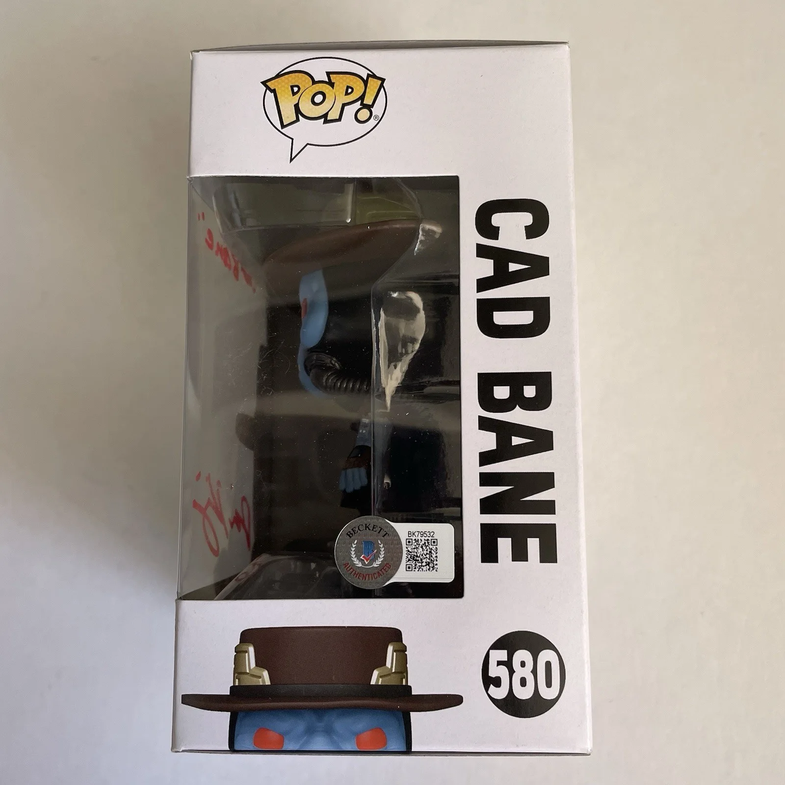 Dorian Kingi — Dorian Kingi SIGNED Cad Bane Funko Pop 580 w/ BAS ~ Star Wars Book of Boba Fett, image 2