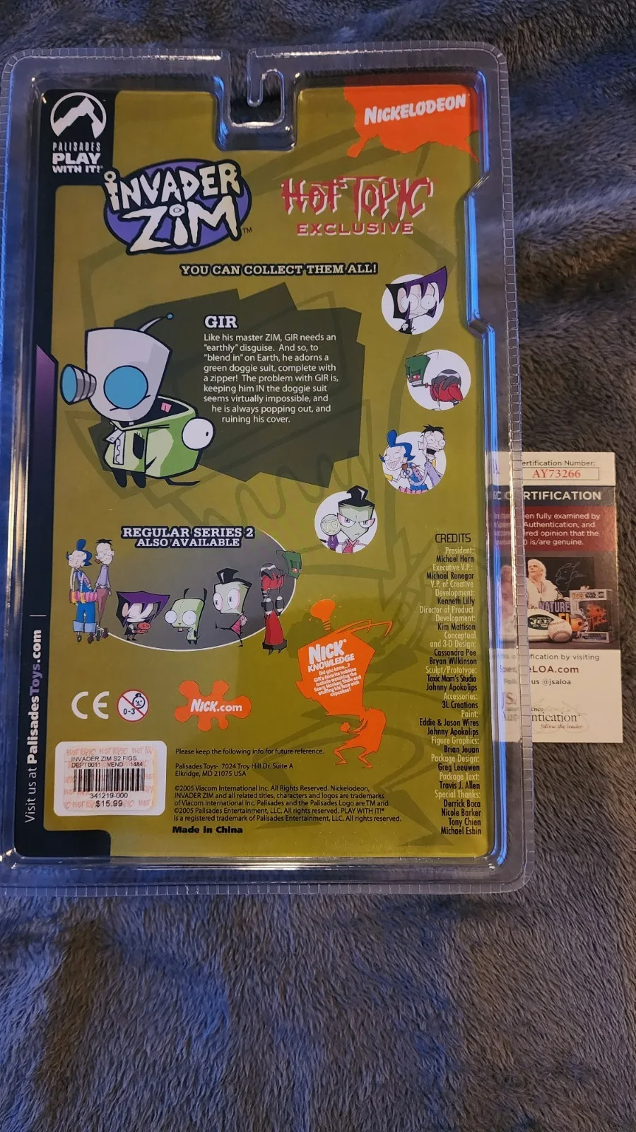 Simon — Invader Zim GIR Figure Hot Topic Exclusive Signed JSA, image 4