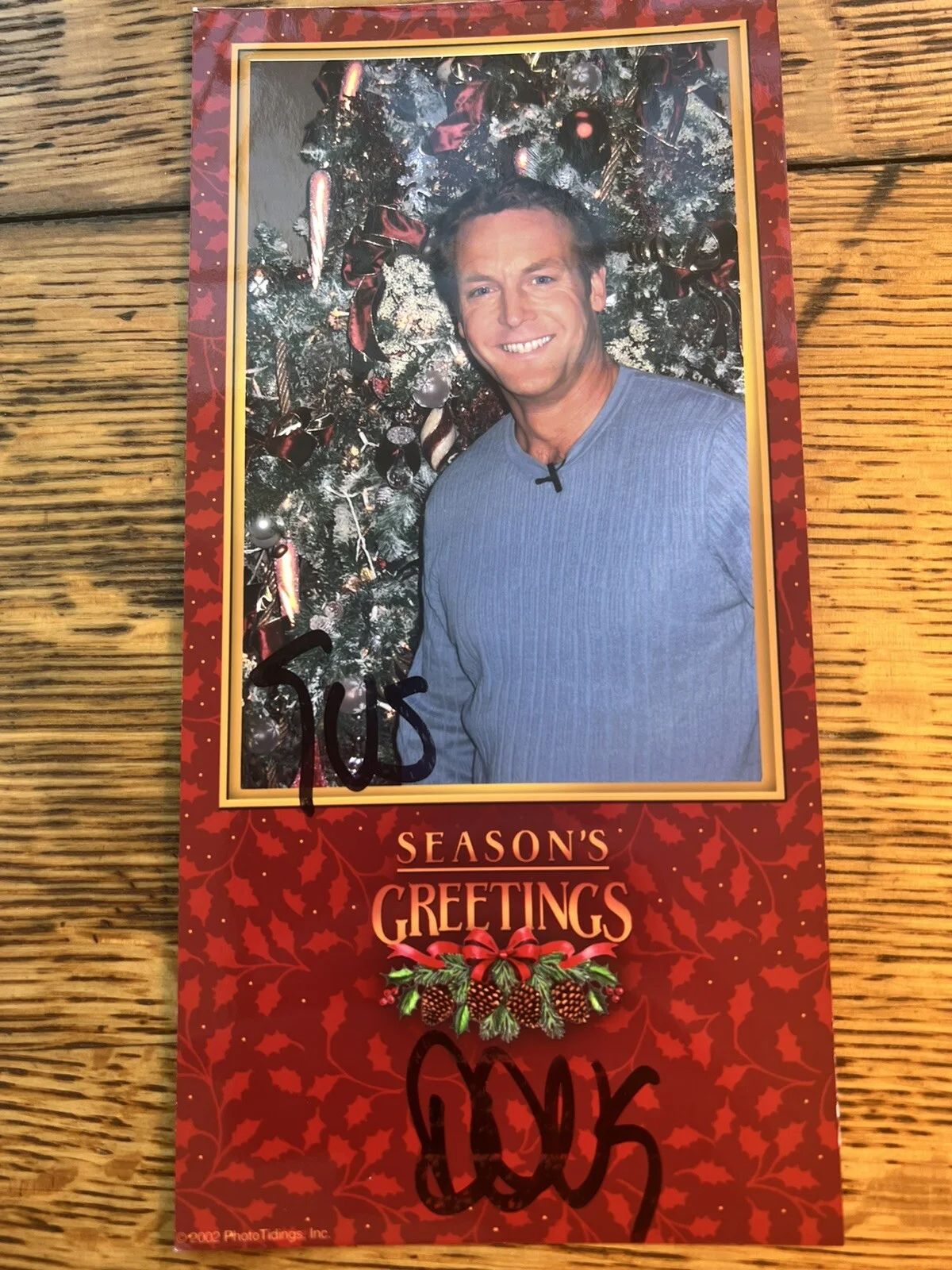 Doug Davidson autograph - Christmas Cards -The Young and The Restless, image 2