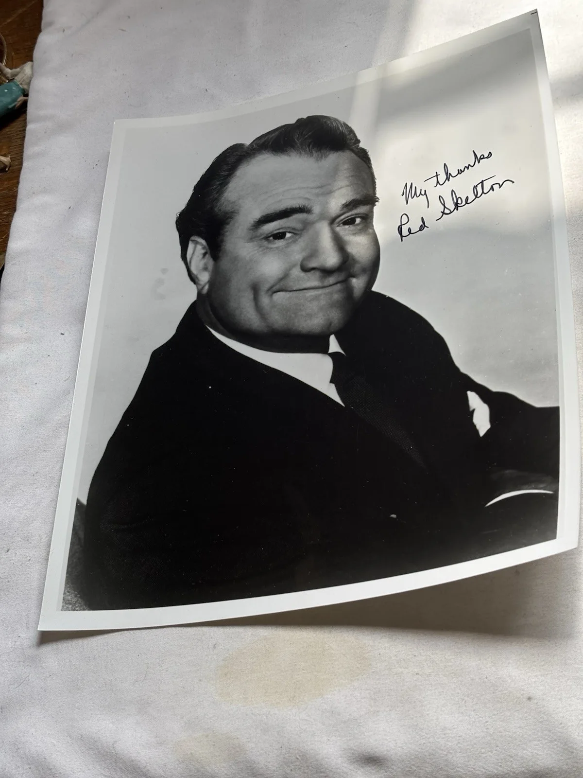 Red Skelton — RED SKELTON Autographed 8” x 10”Photograph. Inscribed, No Personalization., image 4