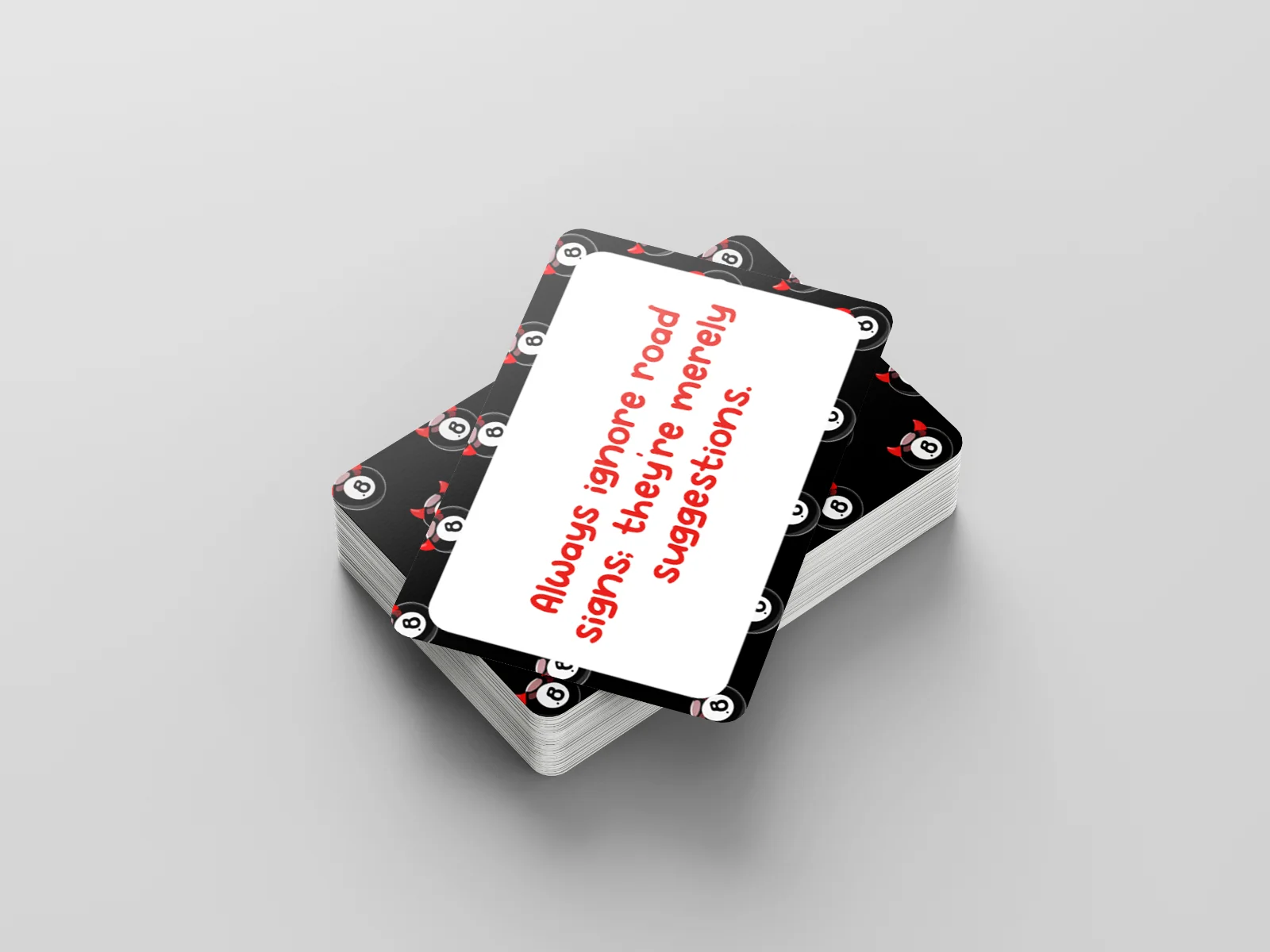 Bad Advice A Week Cards – 52 Funny Terrible Life Tips Novelty Gift Deck, image 2