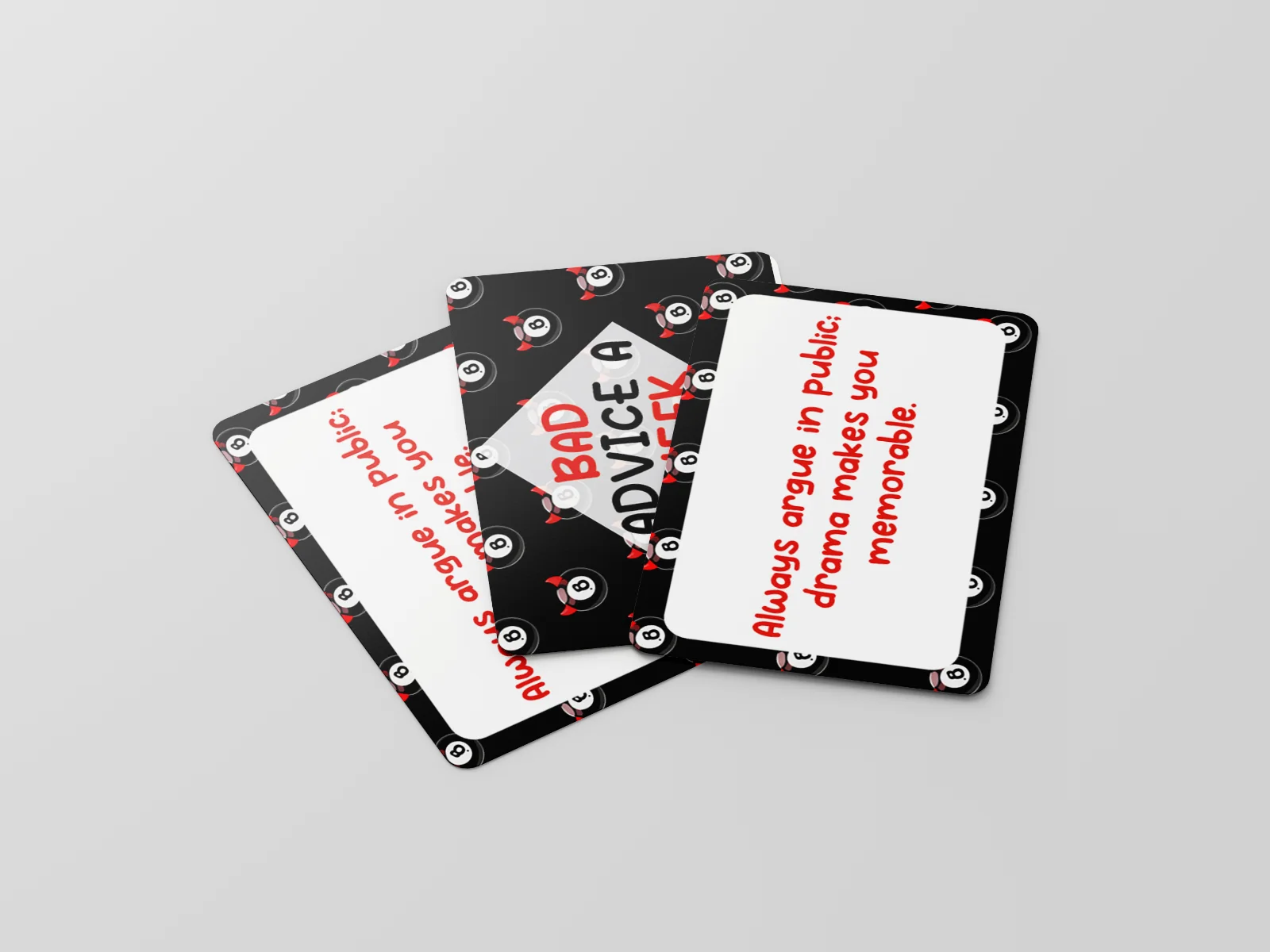 Bad Advice A Week Cards – 52 Funny Terrible Life Tips Novelty Gift Deck, image 4