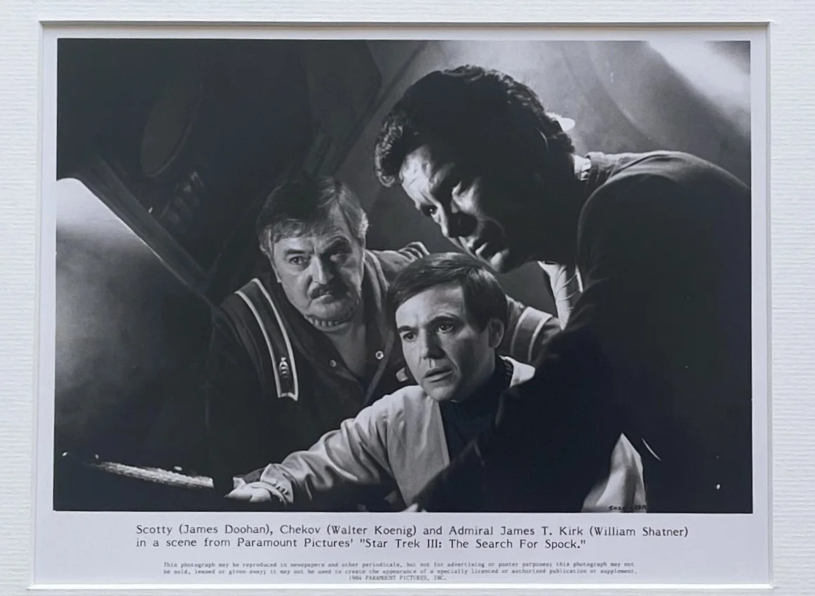 Star Trek III The Search For Spock Original Framed 8X10 Inch B&W Press Photo, изображение 3
