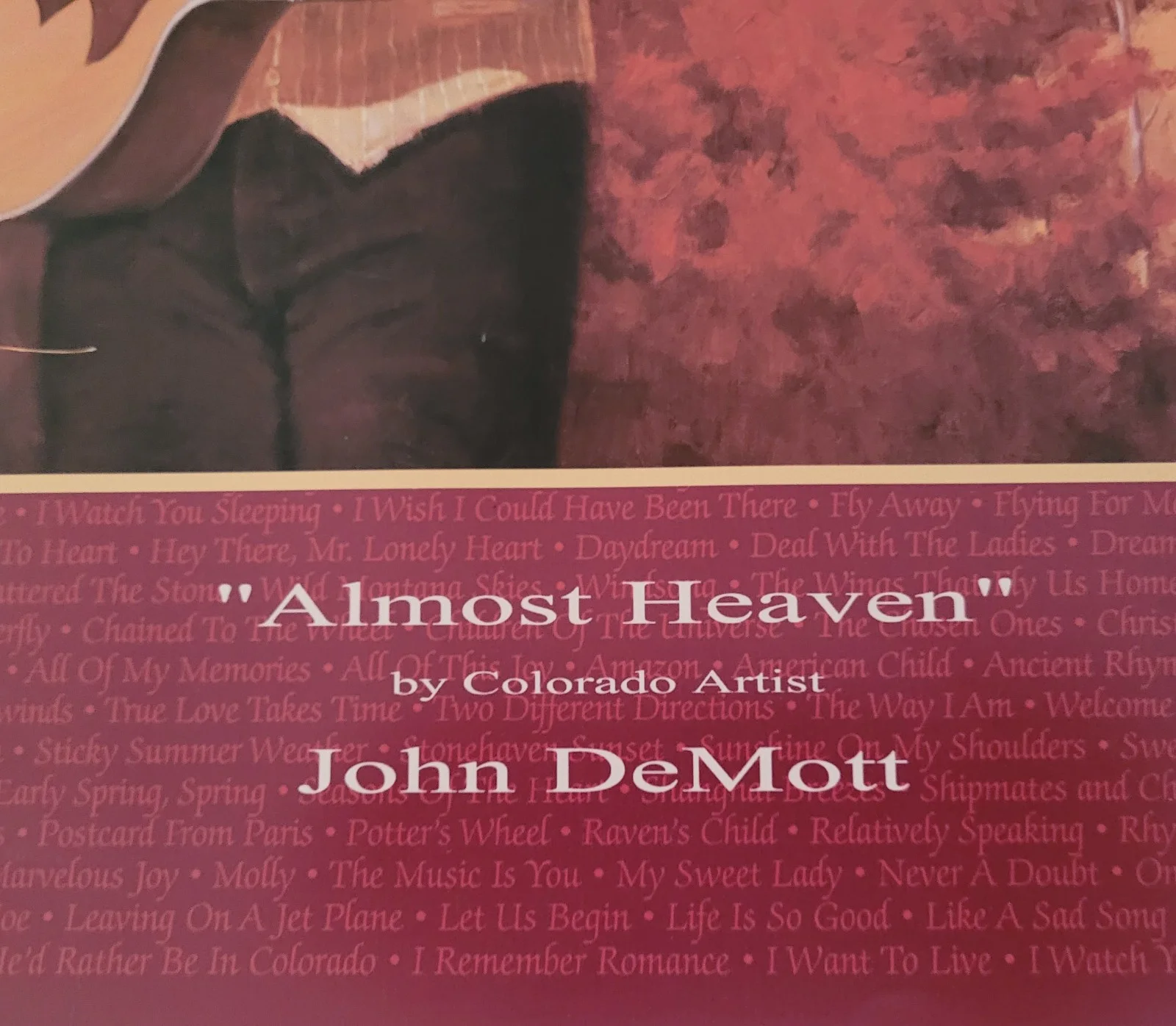 Limited edition! John Denver-uncommon & rare print signed by artist, John DeMott, image 2