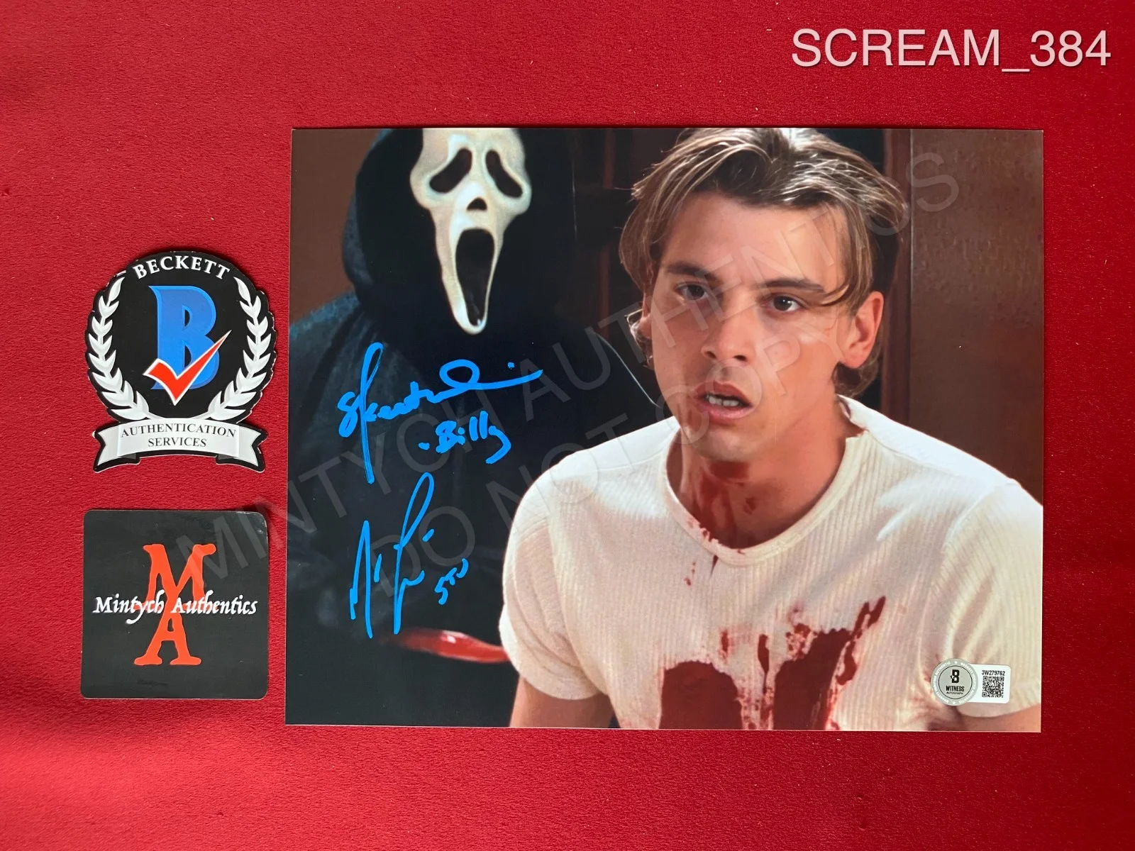 Matthew Lillard & Skeet Ulrich — Skeet Ulrich & Matthew Lillard Scream dual signed 8x10 photo Beckett COA horror