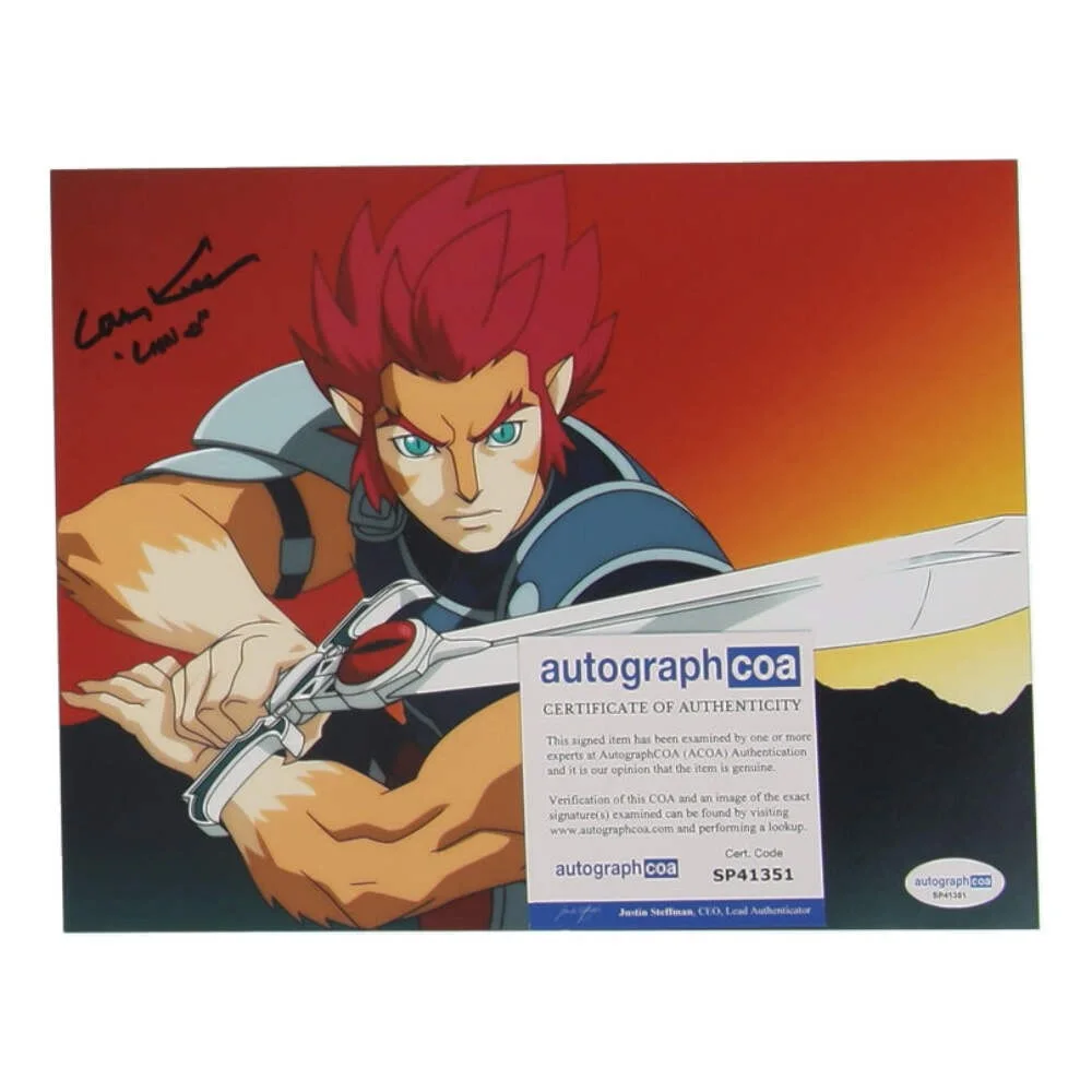 Larry Kenney — Larry Kenney Signed (ACOA) "Thundercats" 8x10 Photo Inscribed "Lion-O", изображение 2