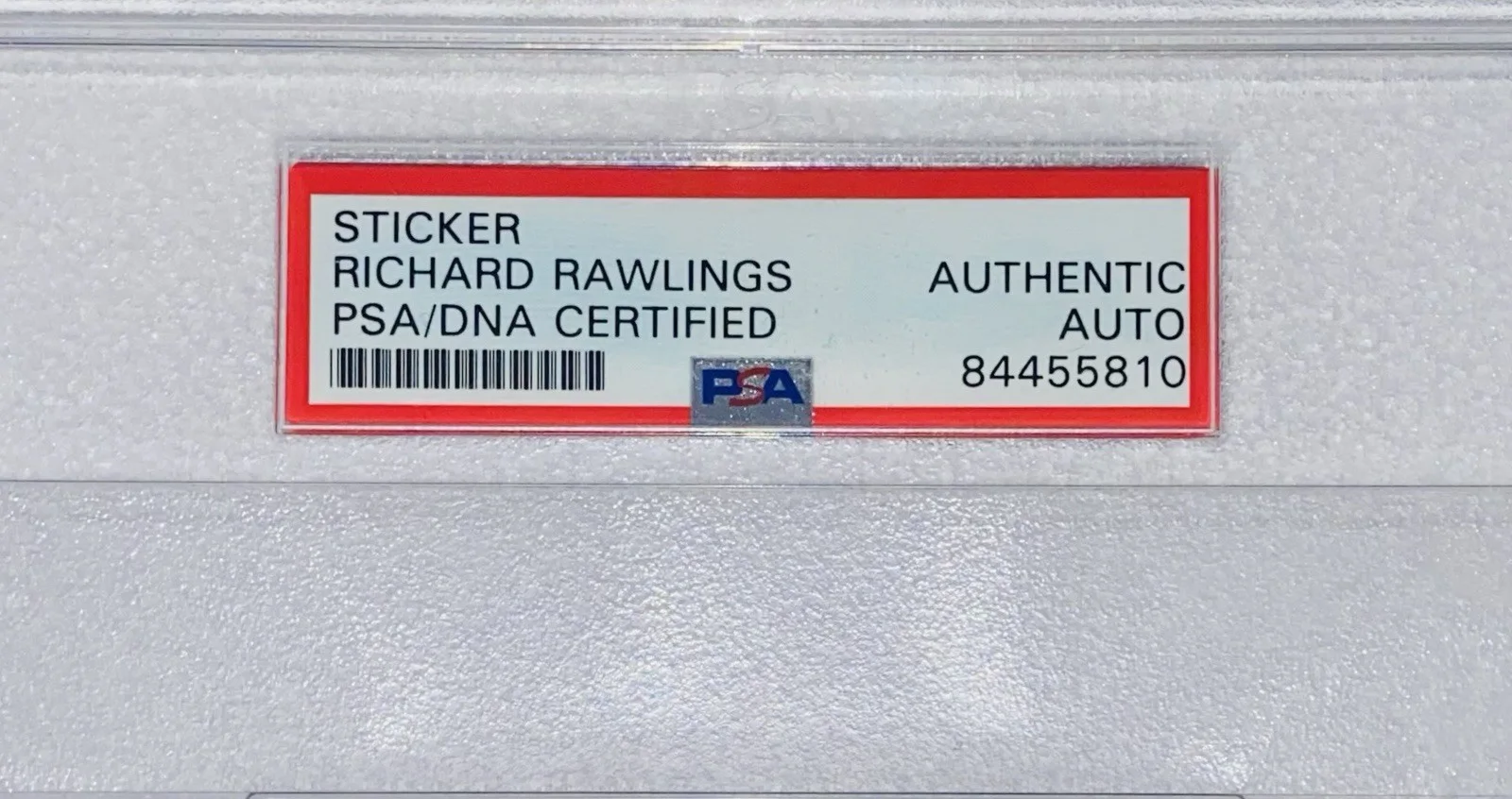 Richard Rawlings — Richard Rawlings Gas Monkey Garage Fast & Loud Signed Auto Red Sticker PSA & DNA, изображение 3