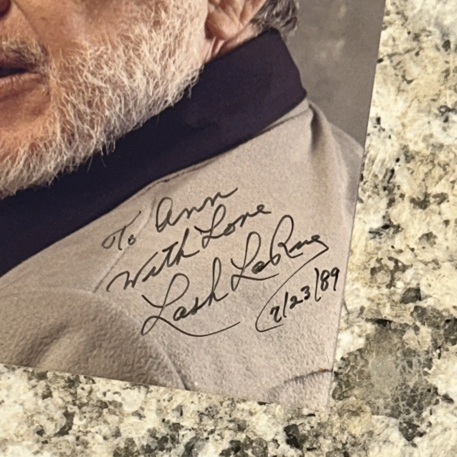 Vintage Signed Lash Larue 8x10 Autographed Picture With Authenticity Stamp, изображение 2
