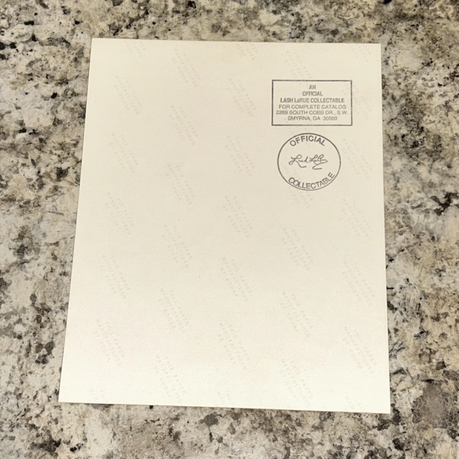 Vintage Signed Lash Larue 8x10 Autographed Picture With Authenticity Stamp, изображение 4