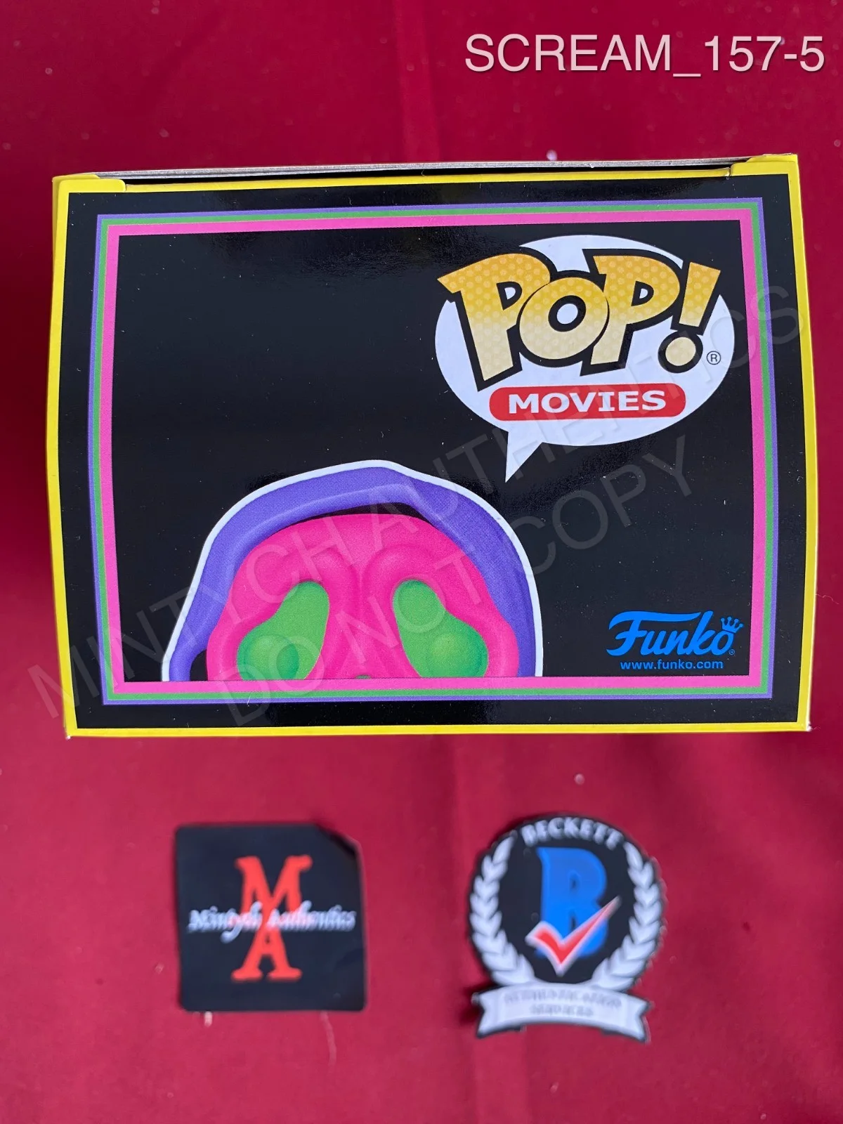 Matthew Lillard, Skeet Ulrich — Skeet Ulrich & Matthew Lillard signed Ghost Face Black Light Funko Pop #1607, изображение 5