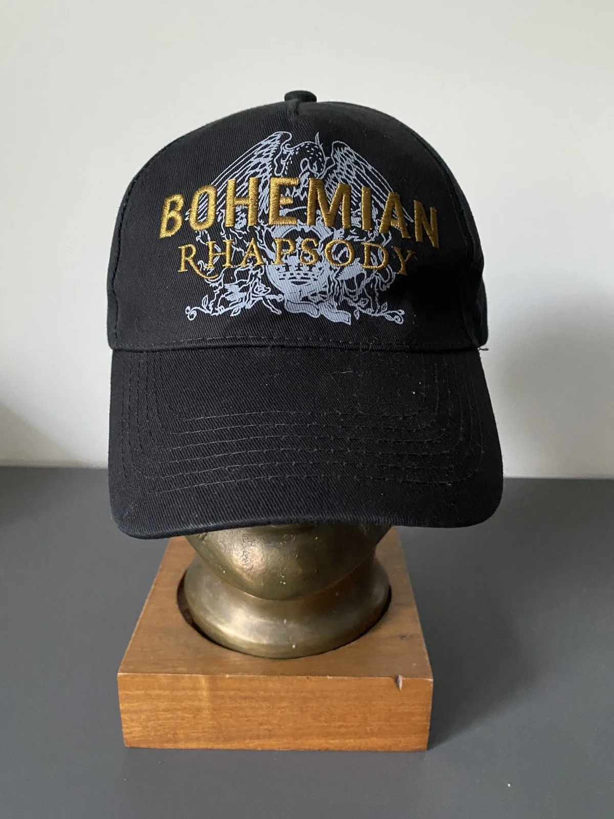 BOHEMIAN RHAPSODY QUEEN FREDDIE MERCURY BIO EMBROIDERED PROMO BASEBALL CAP NEW, image 2