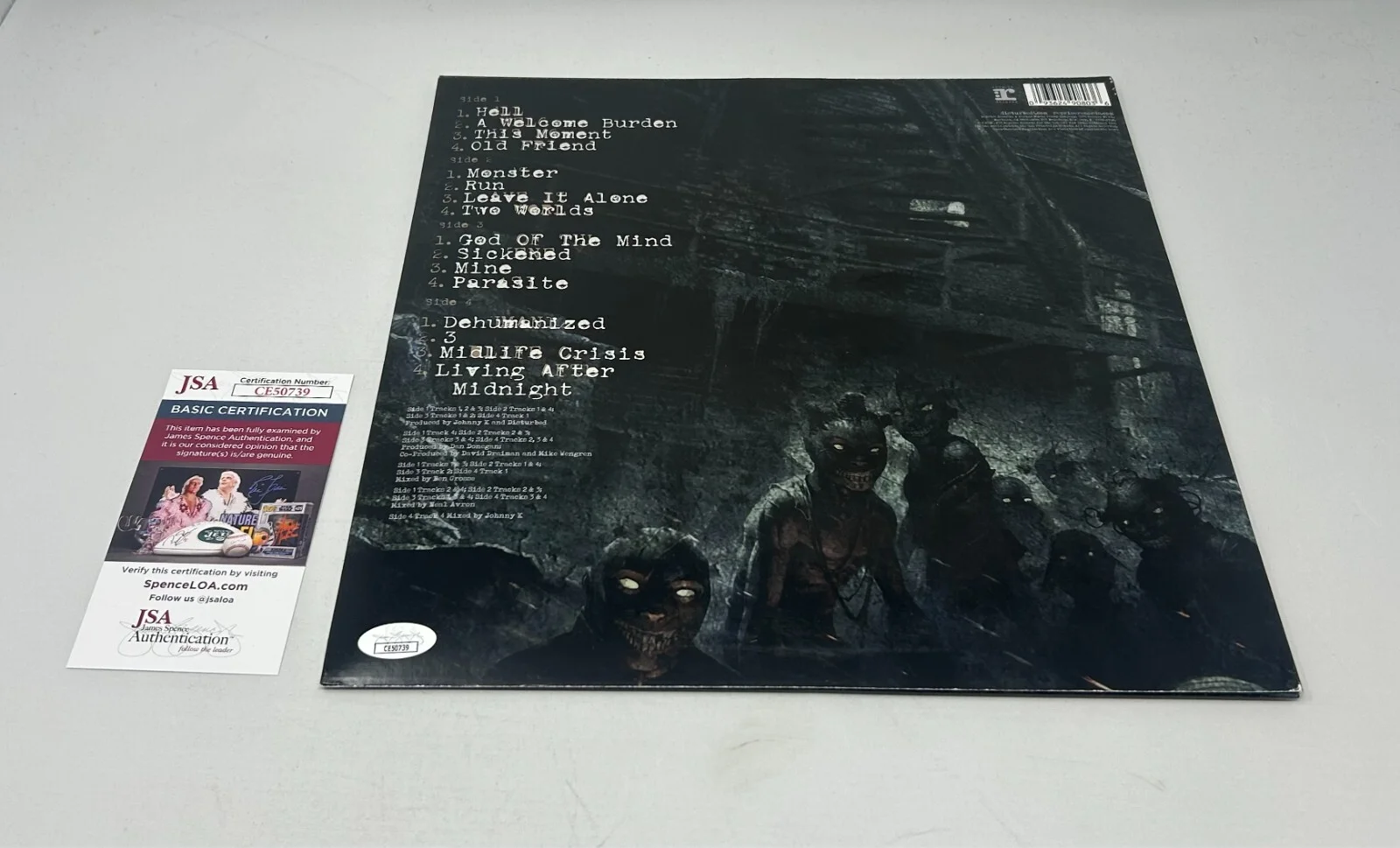 Disturbed signed The Lost Children Album JSA COA, image 2