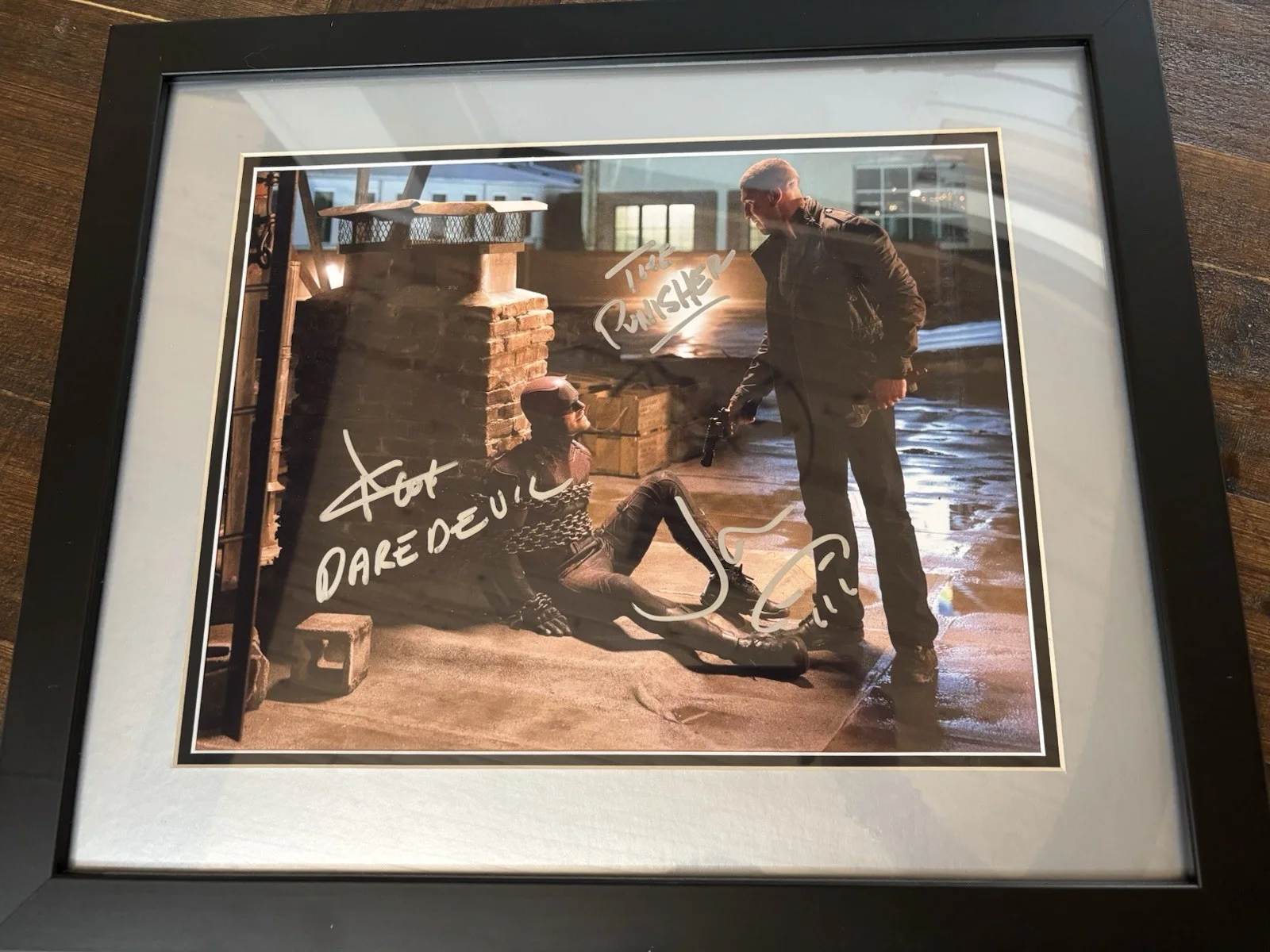 Charlie Cox & Jon Bernthal — Charlie Cox & Jon Bernthal Signed 11x14 Photo Punisher Daredevil Autograph