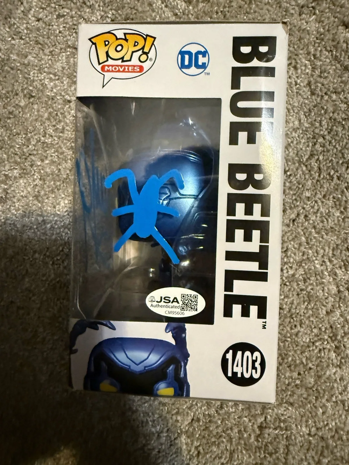 Xolo Mariduena — XOLO MARIDUENA Signed Funko Pop JSA COA Blue Beetle Autograph, изображение 2