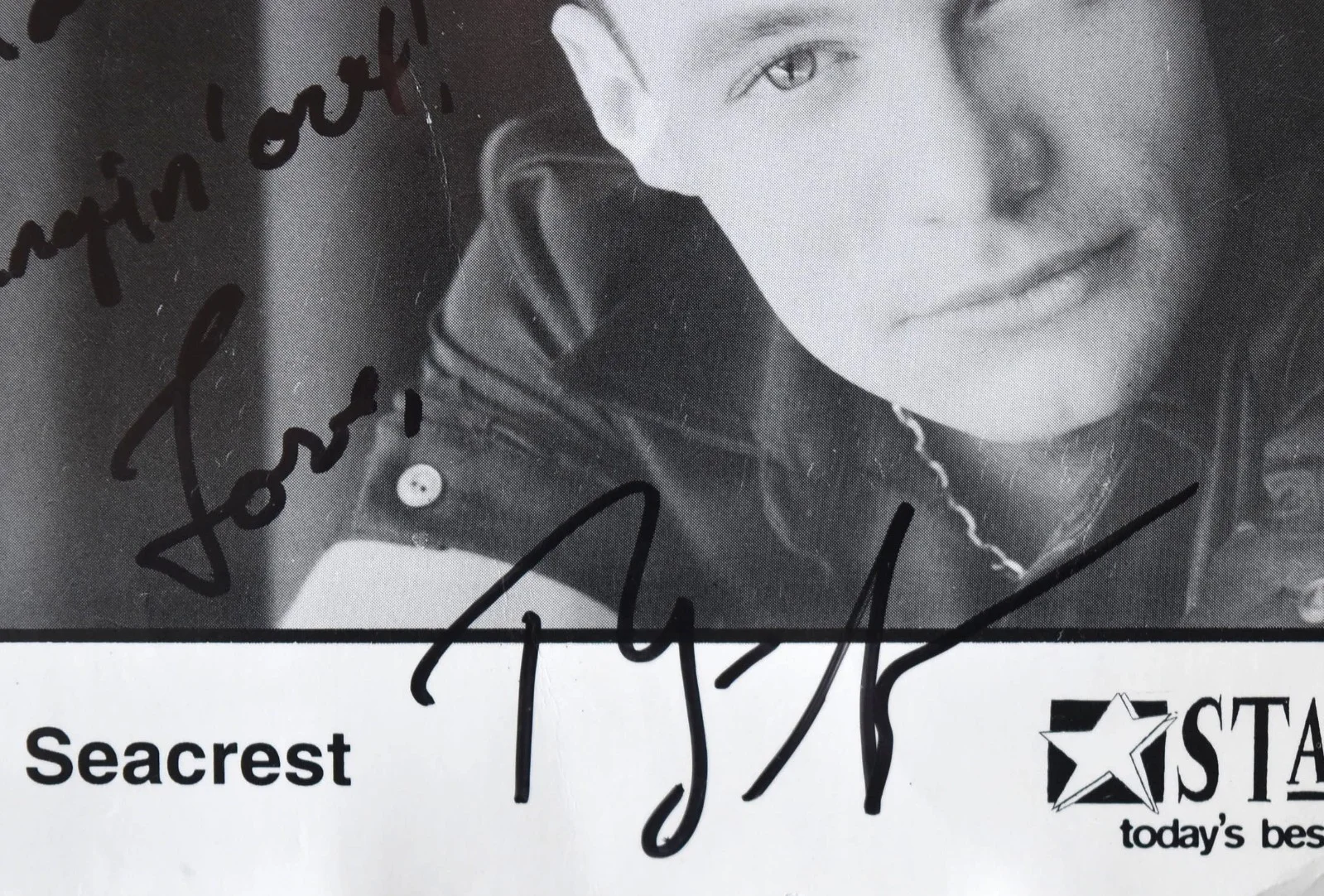 Ryan Seacrest Hand Signed Photo Card7"X5", image 2