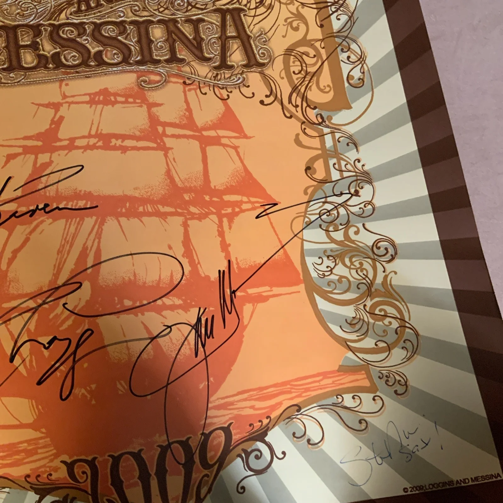 LOGGINS & MESSINA signed POSTER KENNY LOGGINS AND JODI MESSINA 16X20 Concert, изображение 3