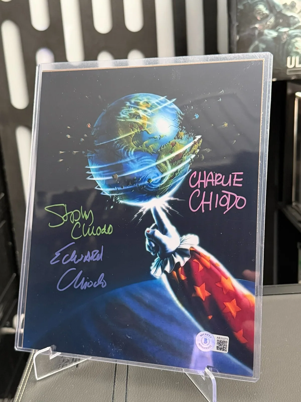 The Chiodo Brothers — Killer Klowns From Outer Space Chiodo Brothers signed 8x10 photo Beckett COA