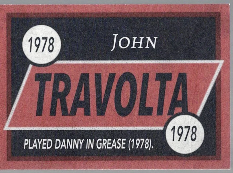 John Travolta — JOHN TRAVOLTA HAND-SIGNED 'GREASE' TRADING CARD - DANNY ZUKO (1978) - 2, image 2
