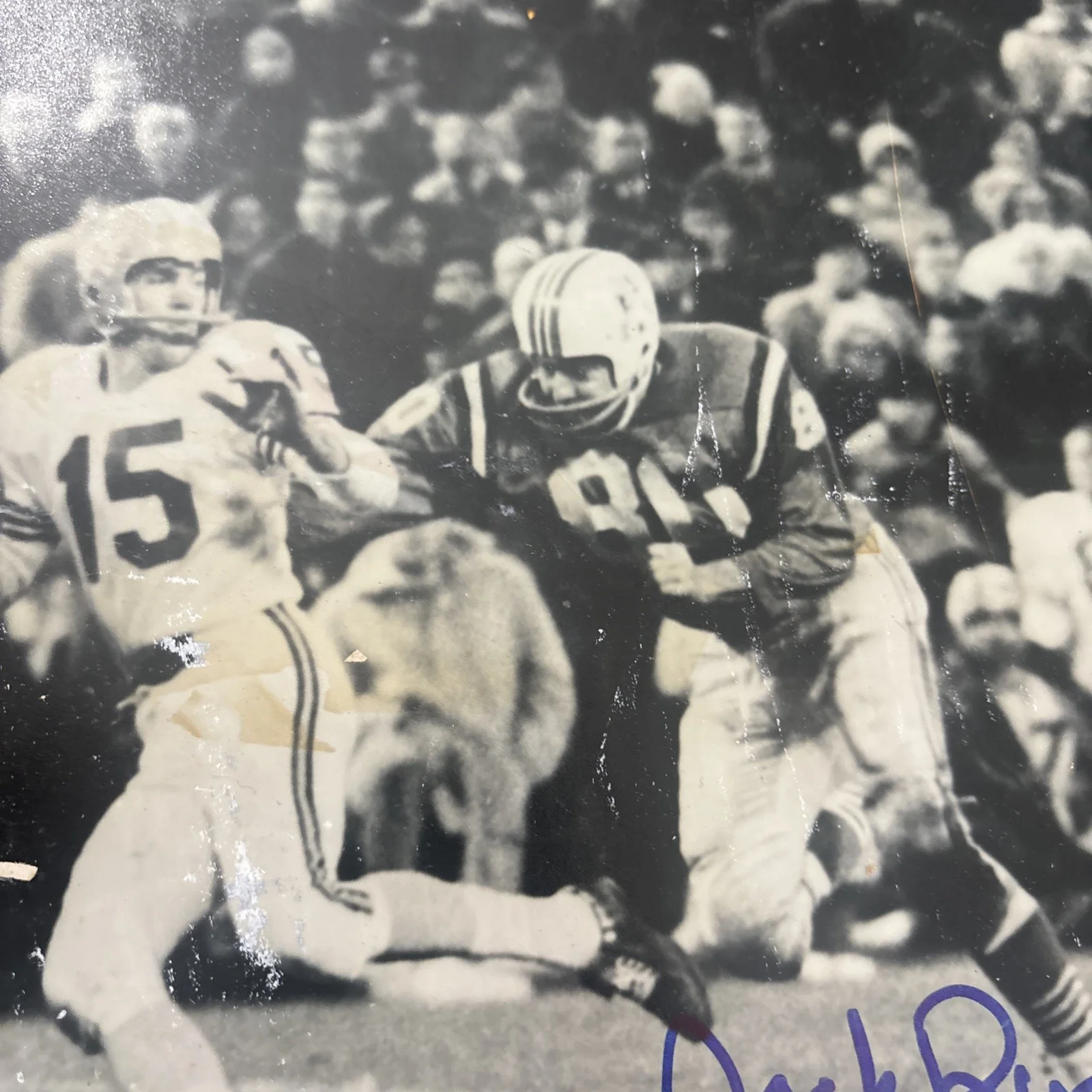 Jack Rudolph Signed 8 X 10 Photo Original Boston Patriot Holo COA A.M. Outlet, изображение 5