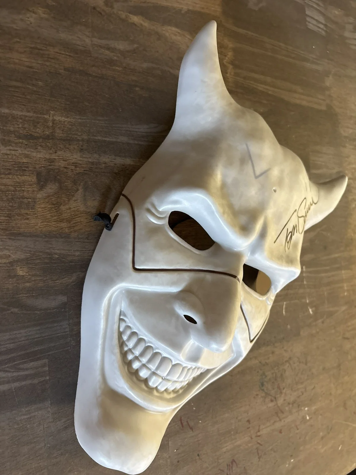 Tom Savini Signed Black Phone Mask, image 2